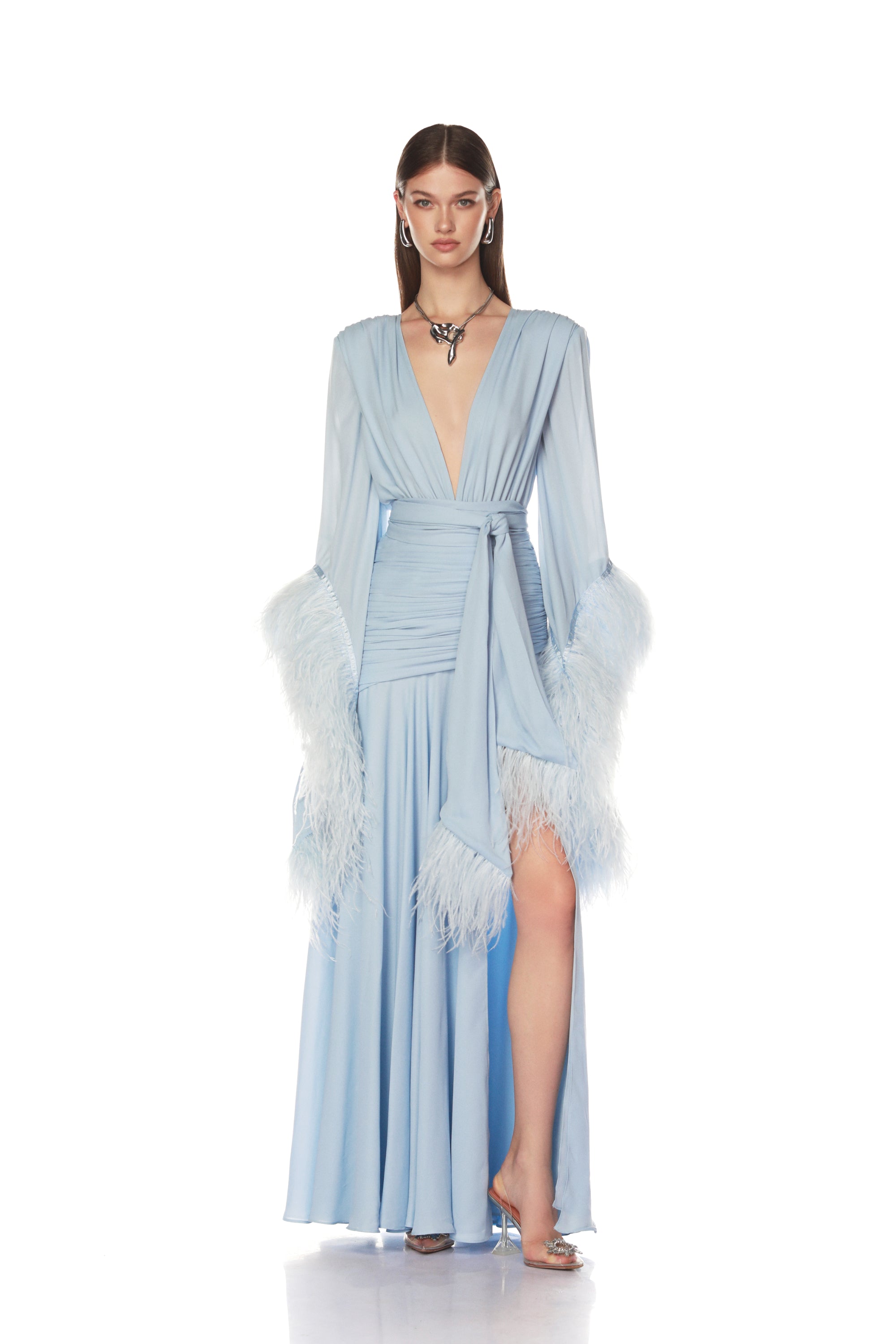 Geisha Powder Blue Maxi Dress Geisha Powder Blue Maxi Dress