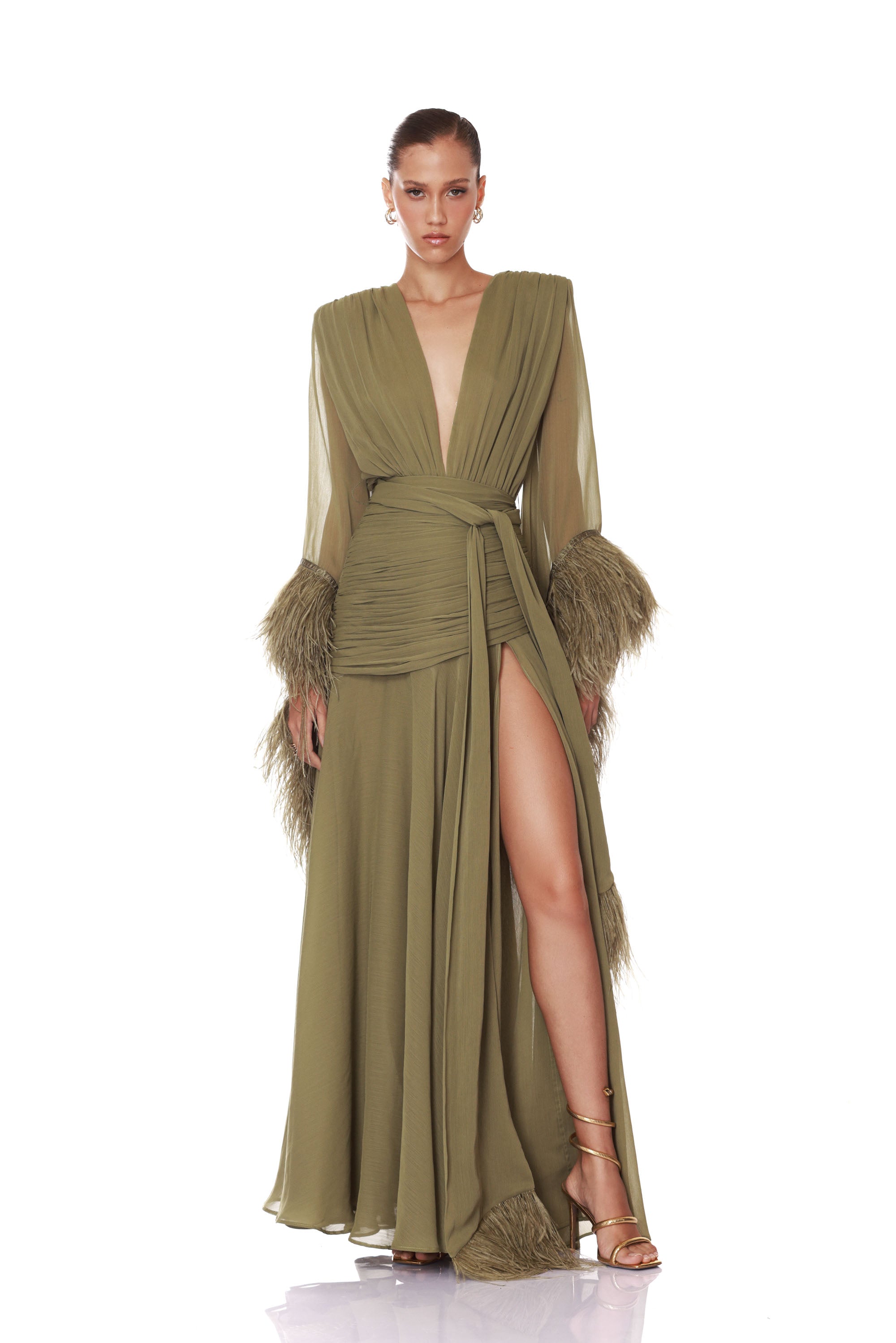 Geisha Sage Maxi Dress