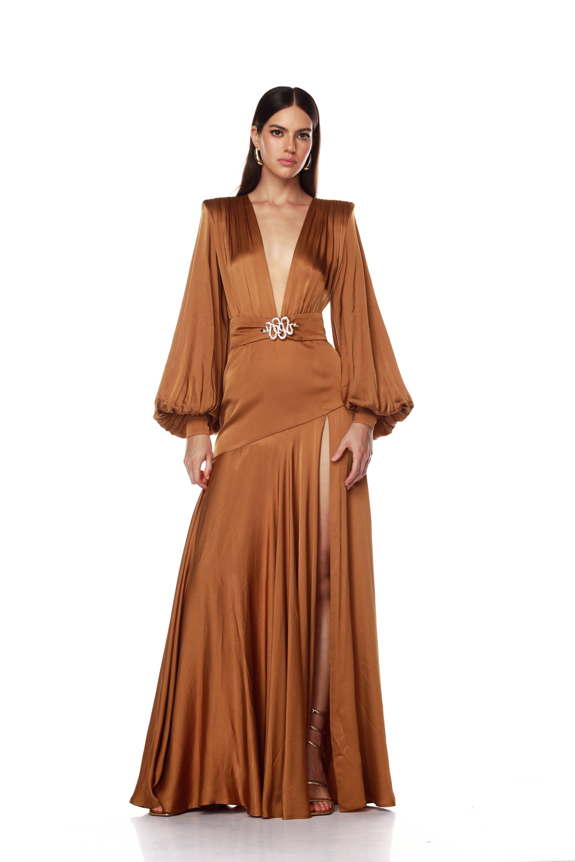 Carmen Copper Maxi Dress Carmen Copper Maxi Dress