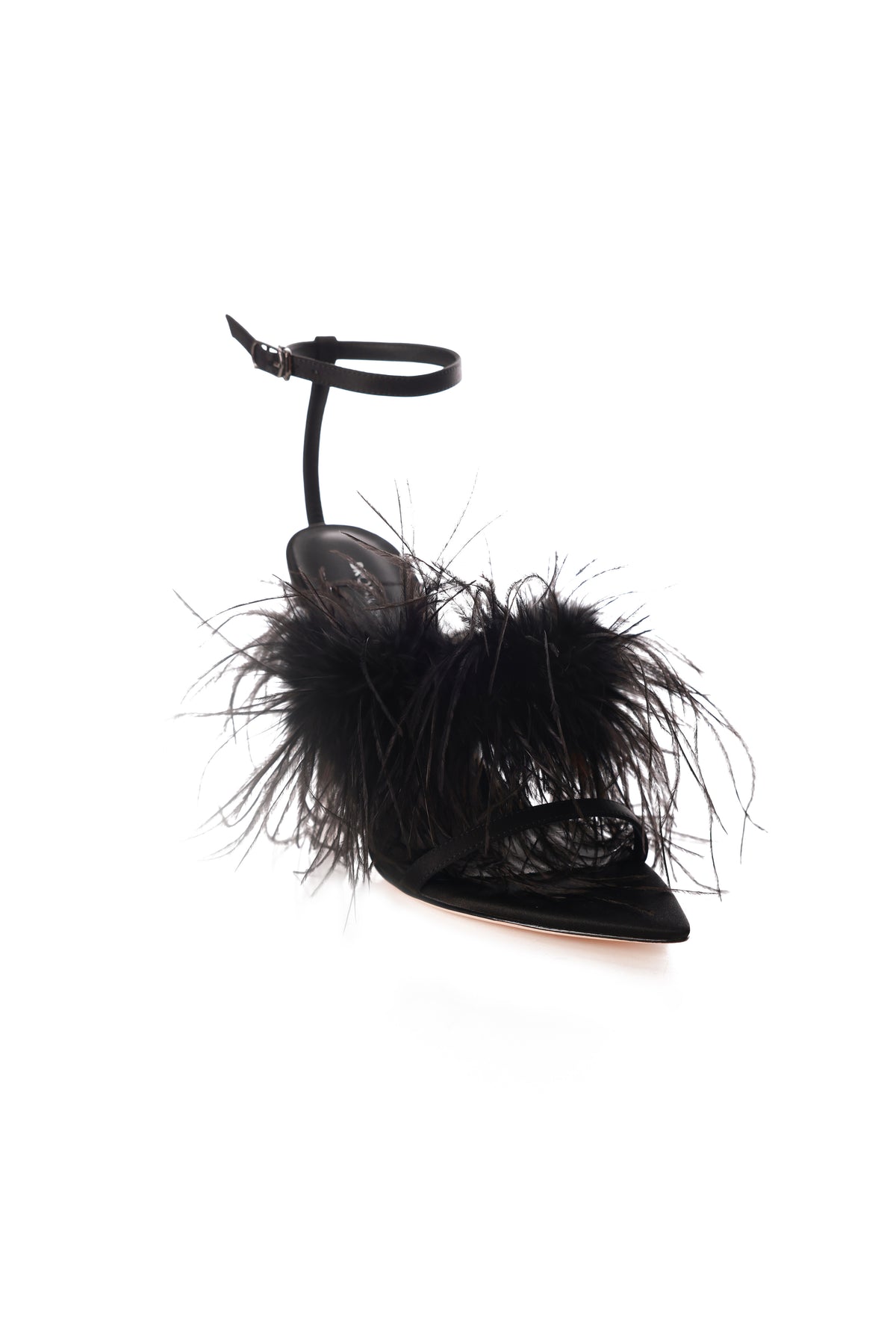 Showgirl Strappy Feather Heel