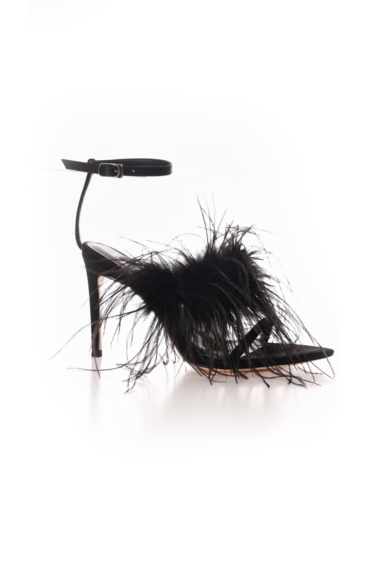 Showgirl Strappy Feather Heel