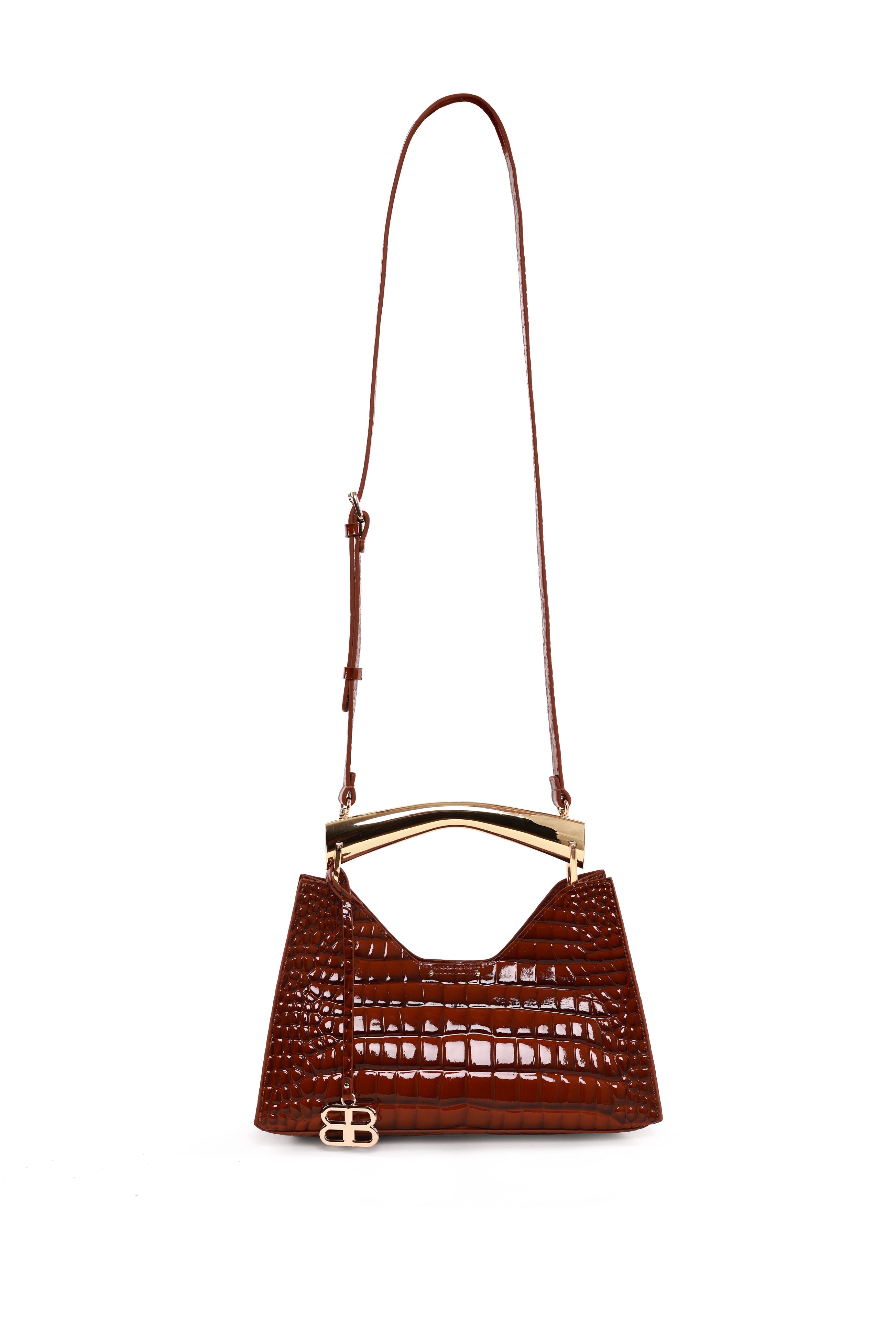 Croc Embossed Poline Mini Bag