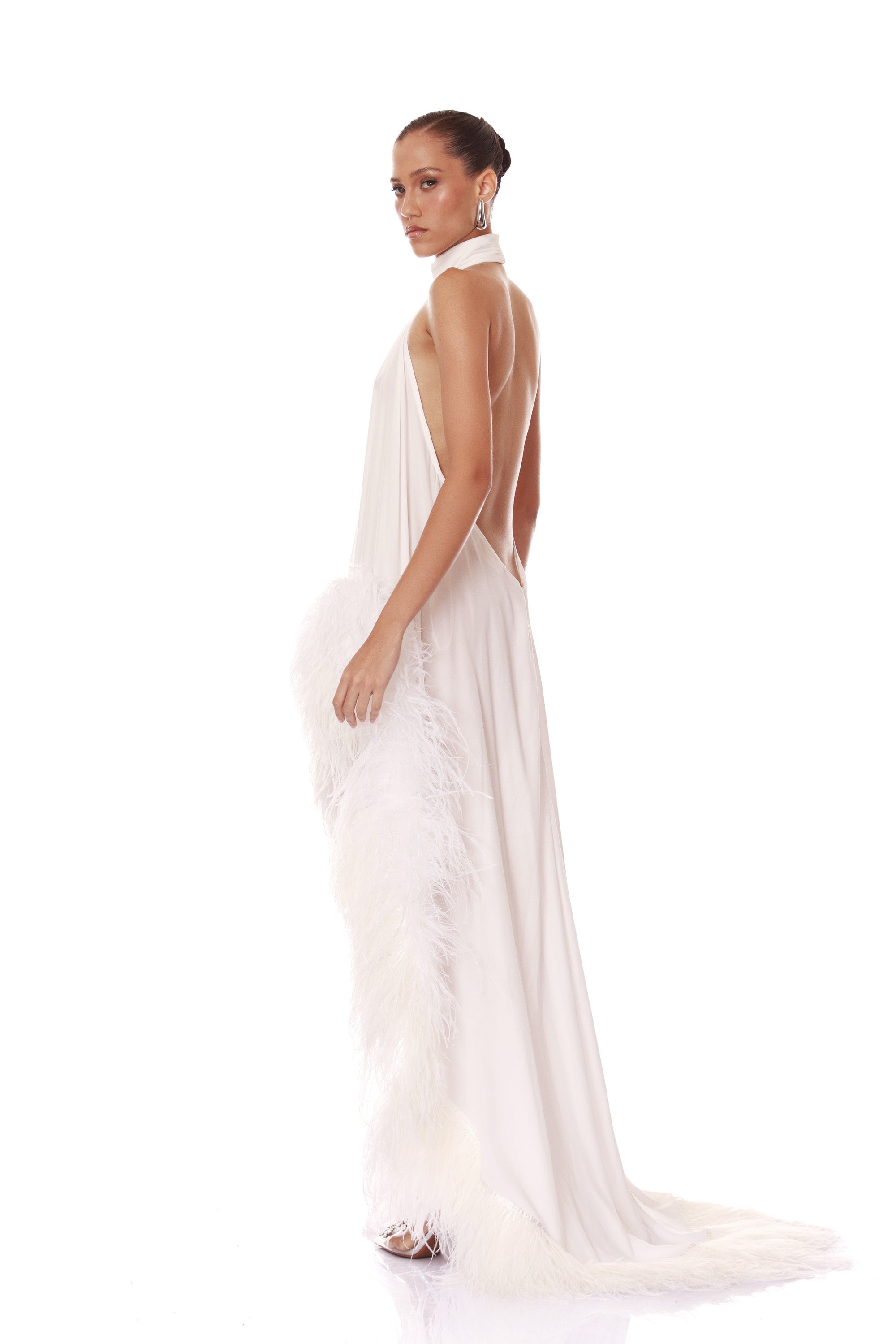 Madeline Halterneck White Gown