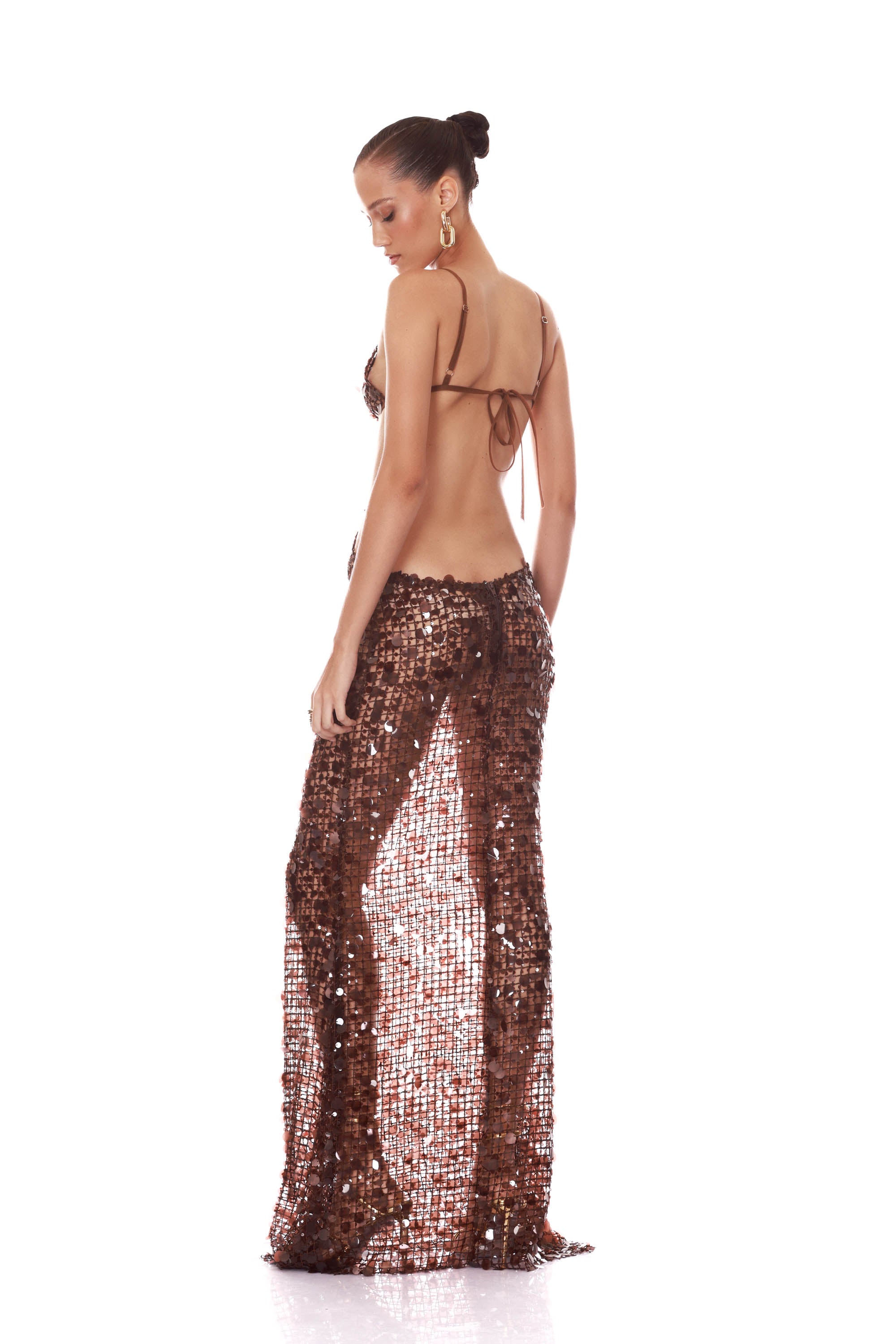 Amani Cutout Sequin Maxi Dress