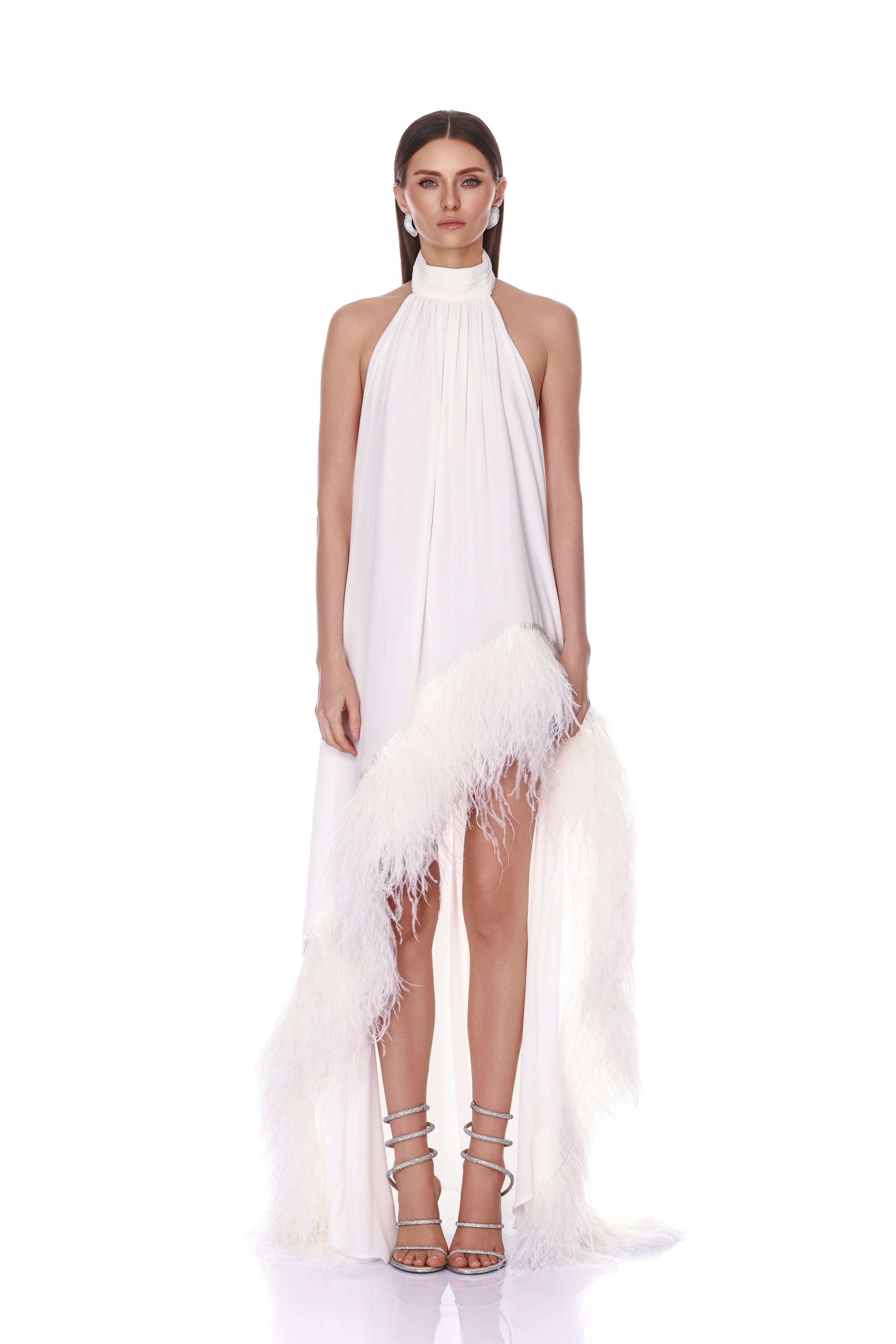Madeline Halterneck White Gown