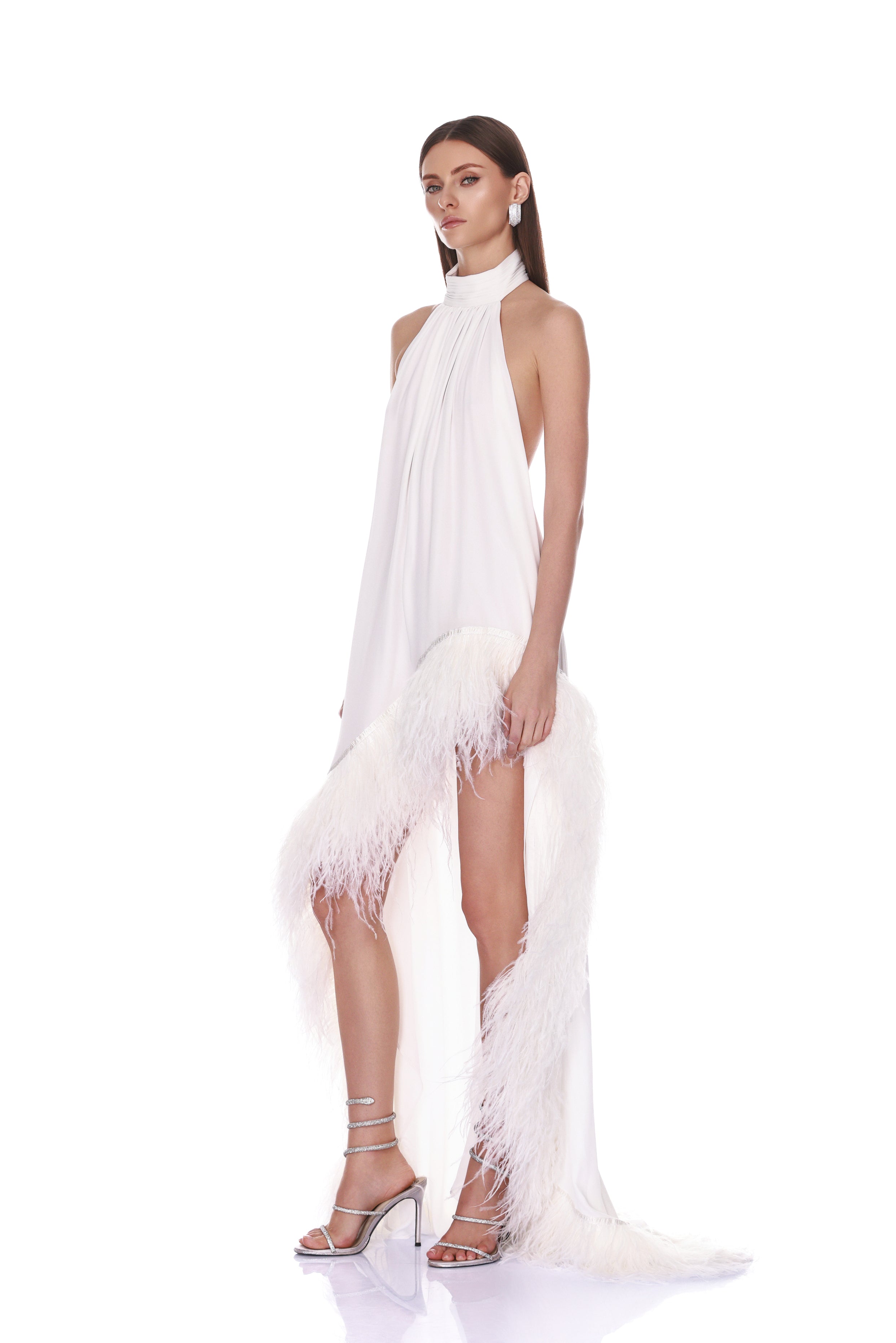 Madeline Halterneck White Gown