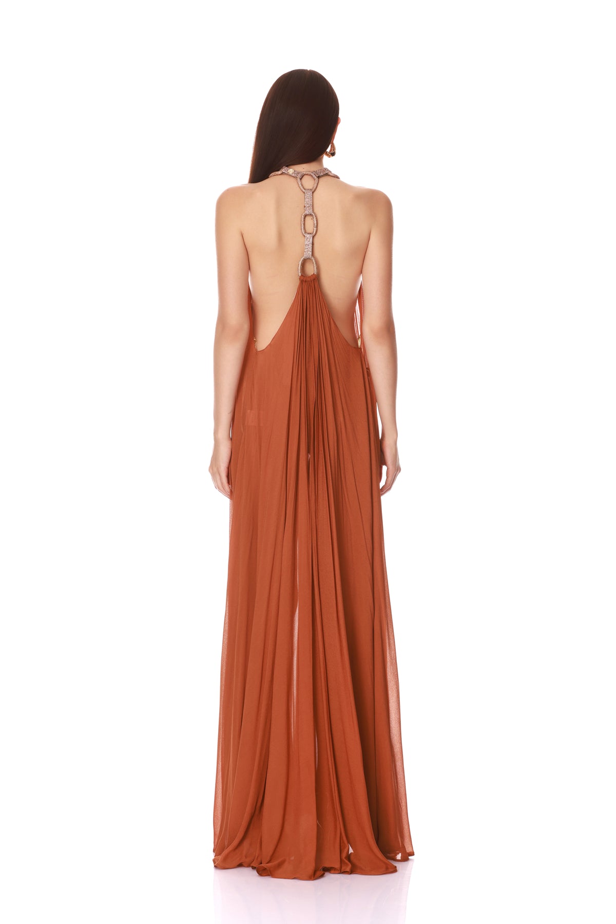 Zuri Halterneck Cutout Gown