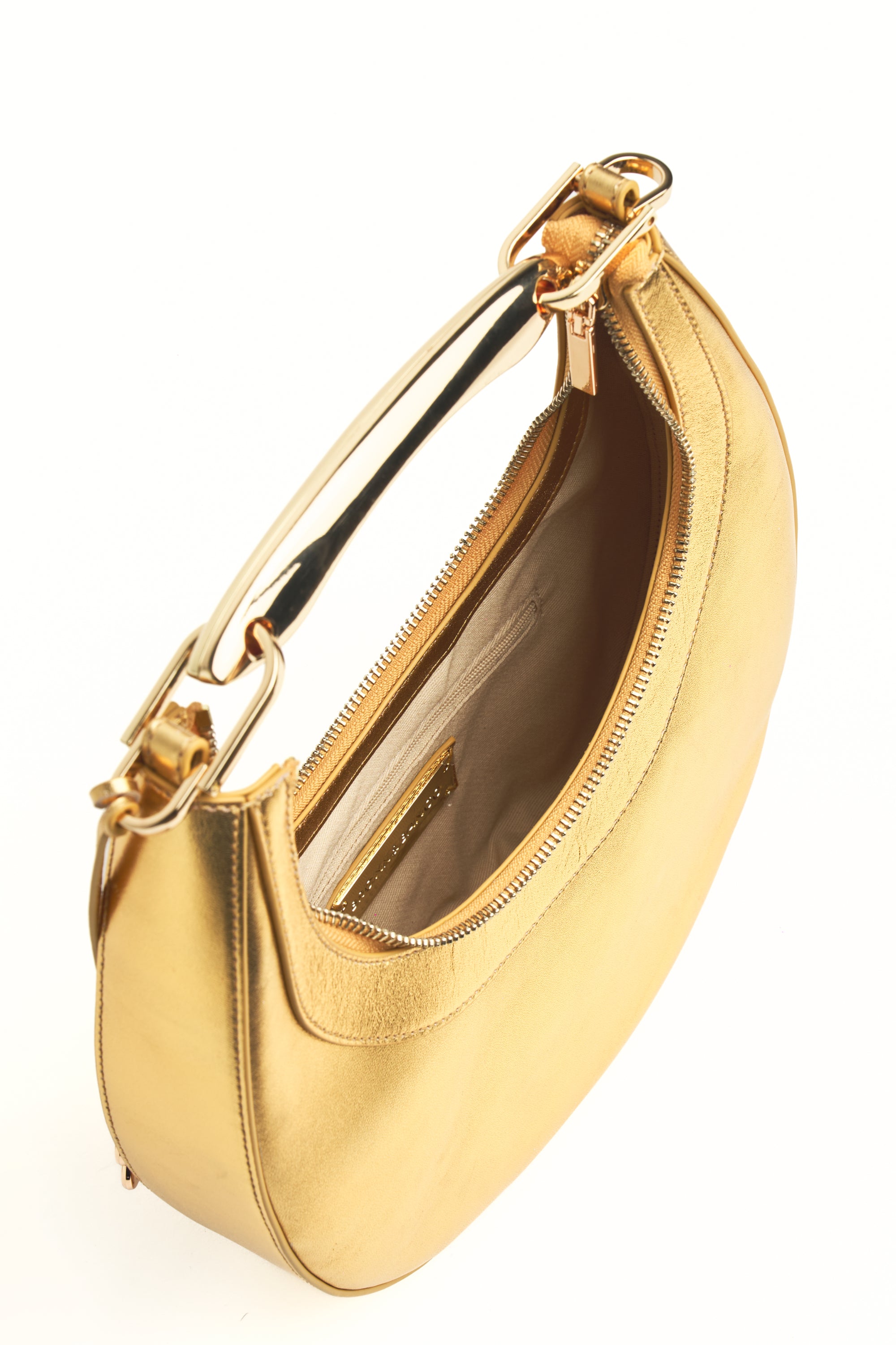 Cecile Mini Bag in Metallic Gold Napa Leather