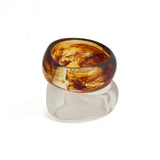 Amber Resin Bangle Set