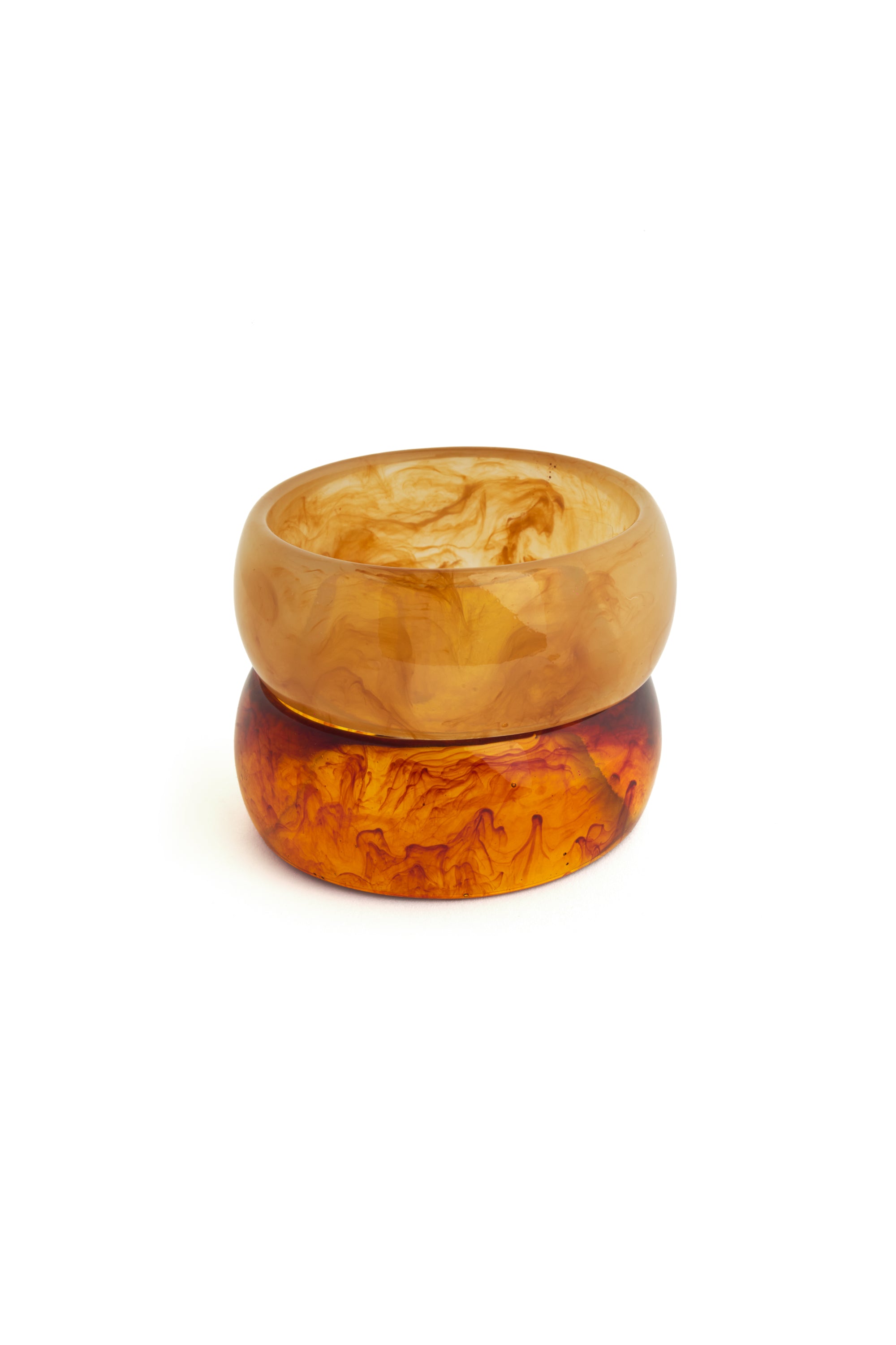 Umber Resin Bangle Set