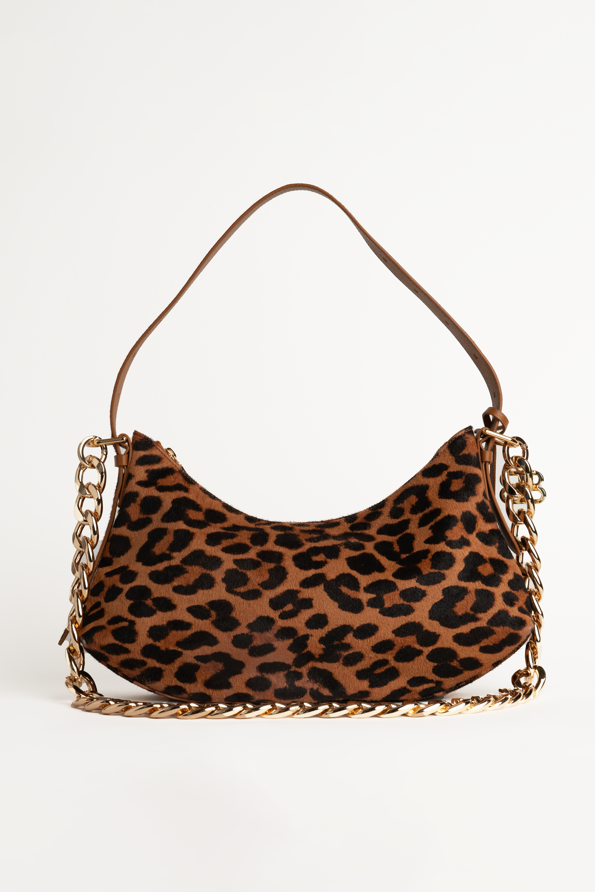 Iman Shoulder Bag in Leopard Pony Hair