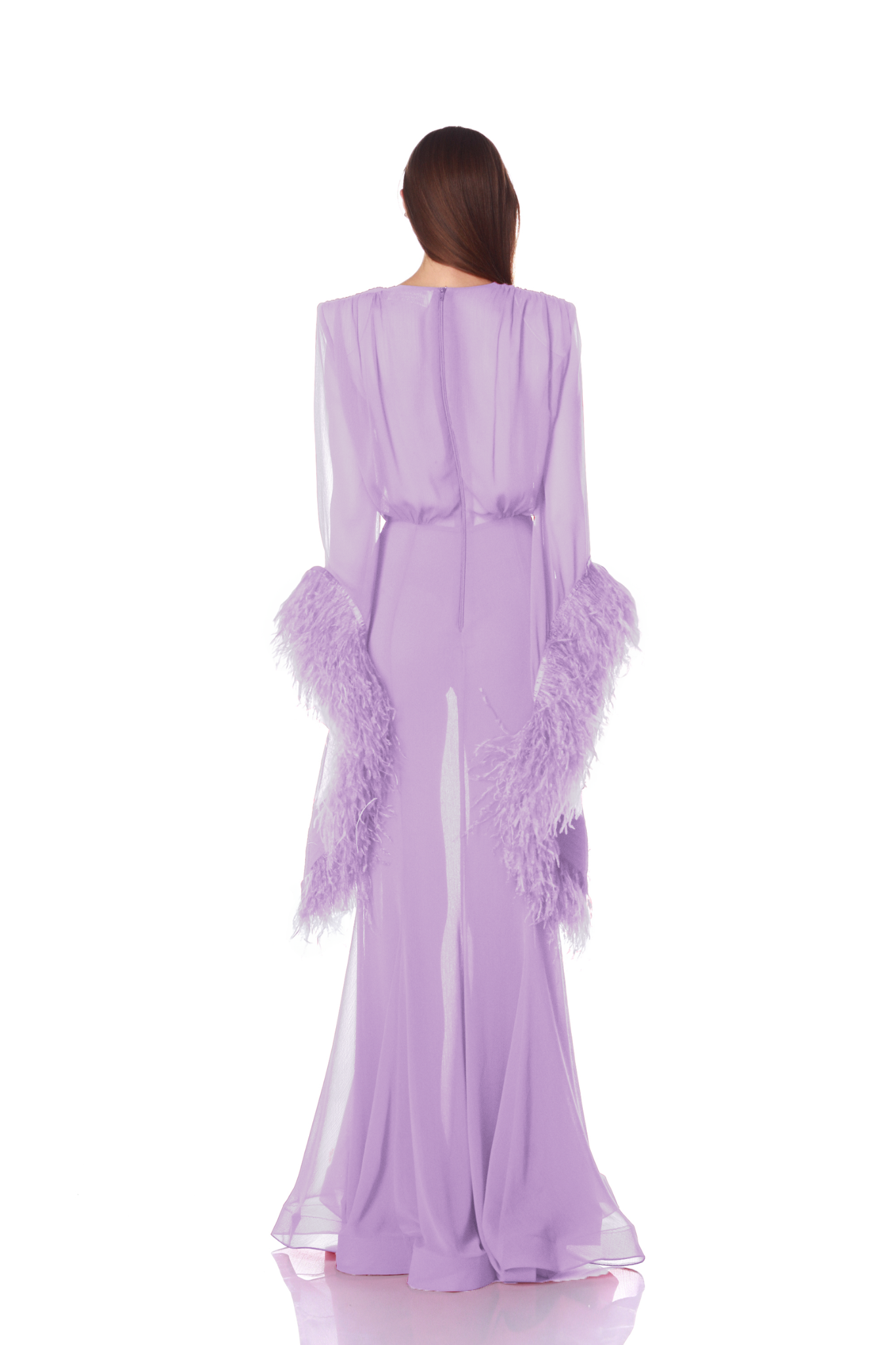 Geisha V-Neck Lilac Gown