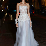 Paris Maraya Blanc Lace Gown