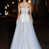 Paris Maraya Blanc Lace Gown