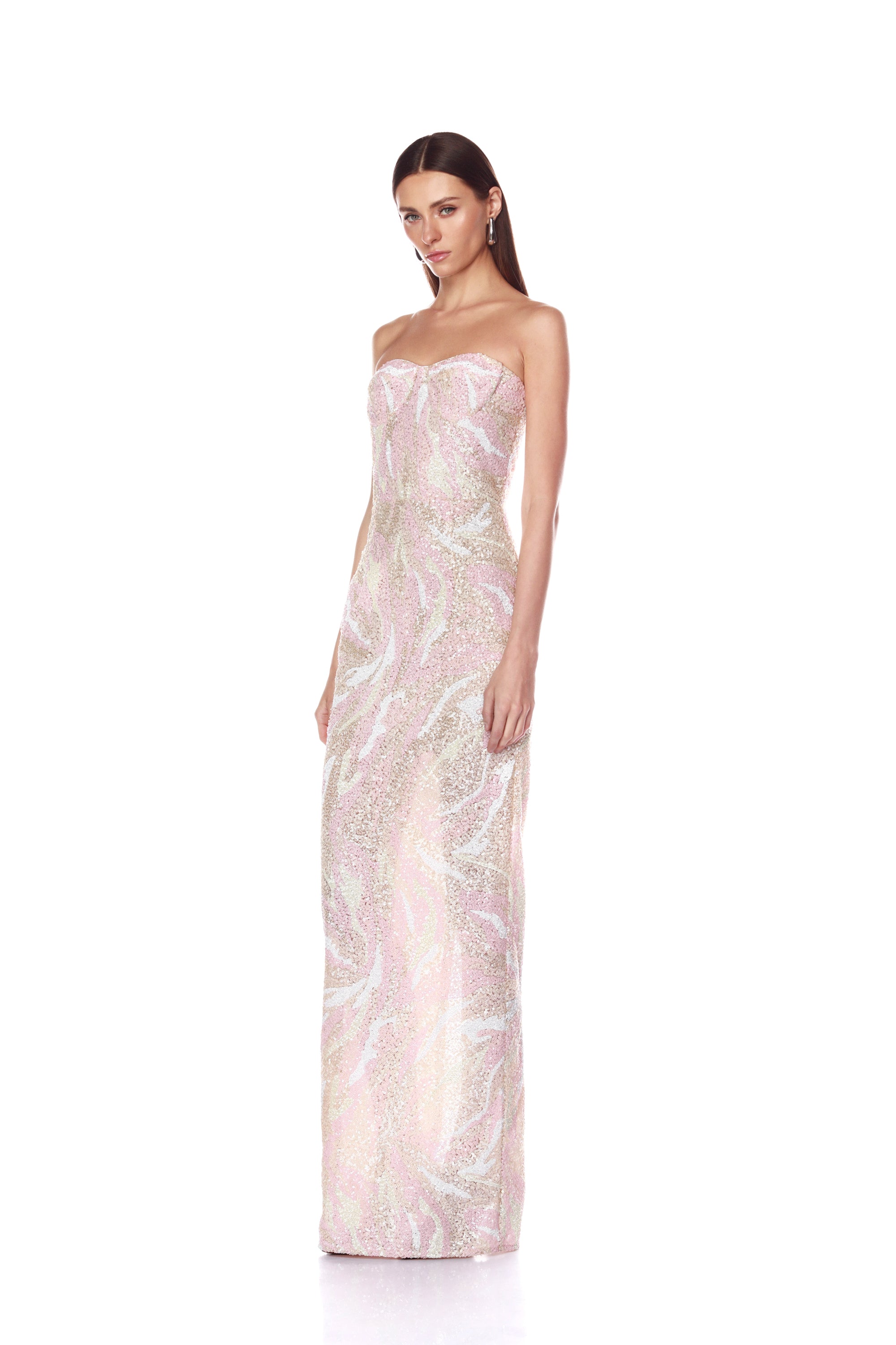 dahlia maxi dress in sequin multi bronx and banco Dahlia Maxi Dress