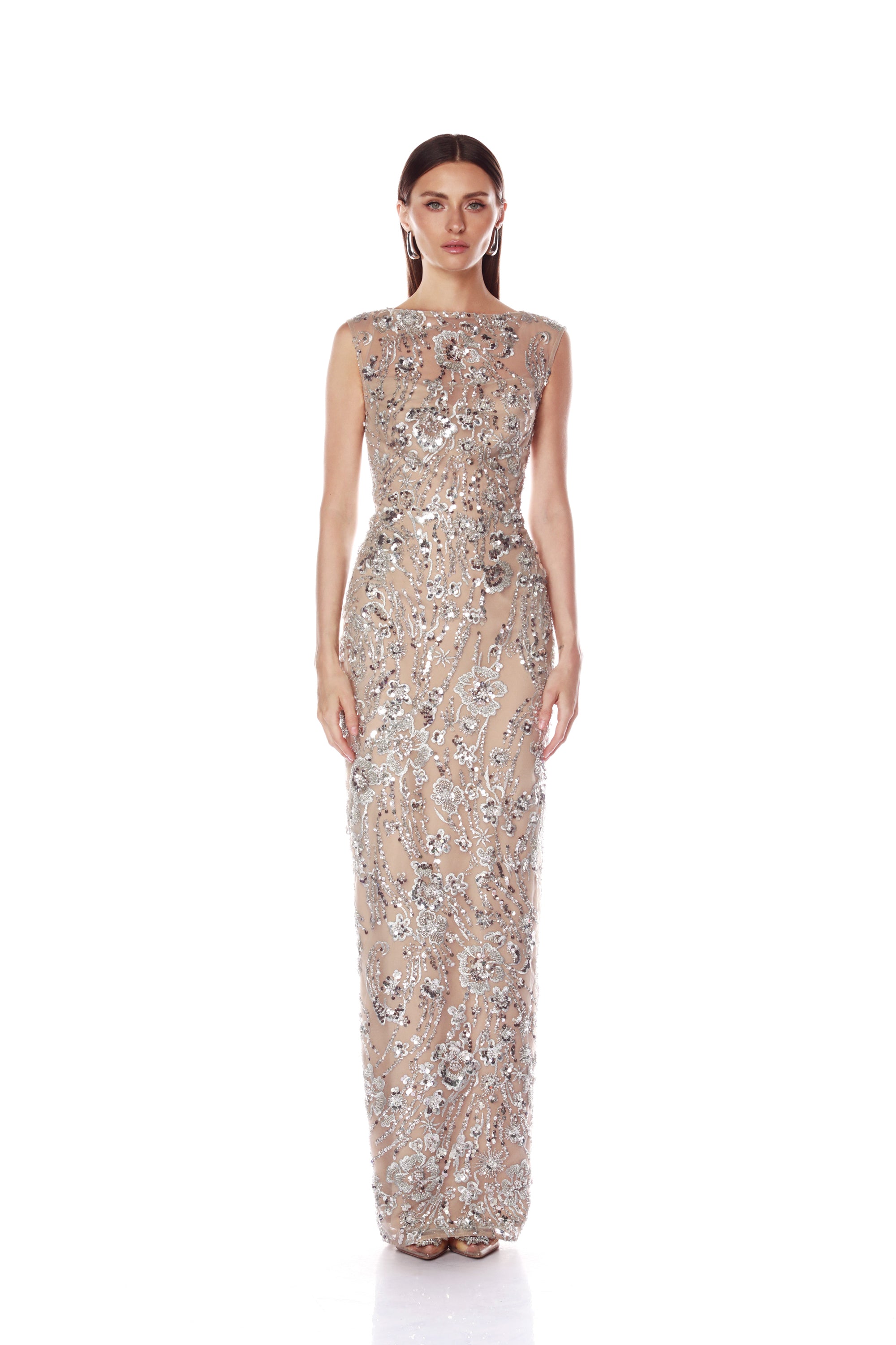 Violet Silver Maxi Dress