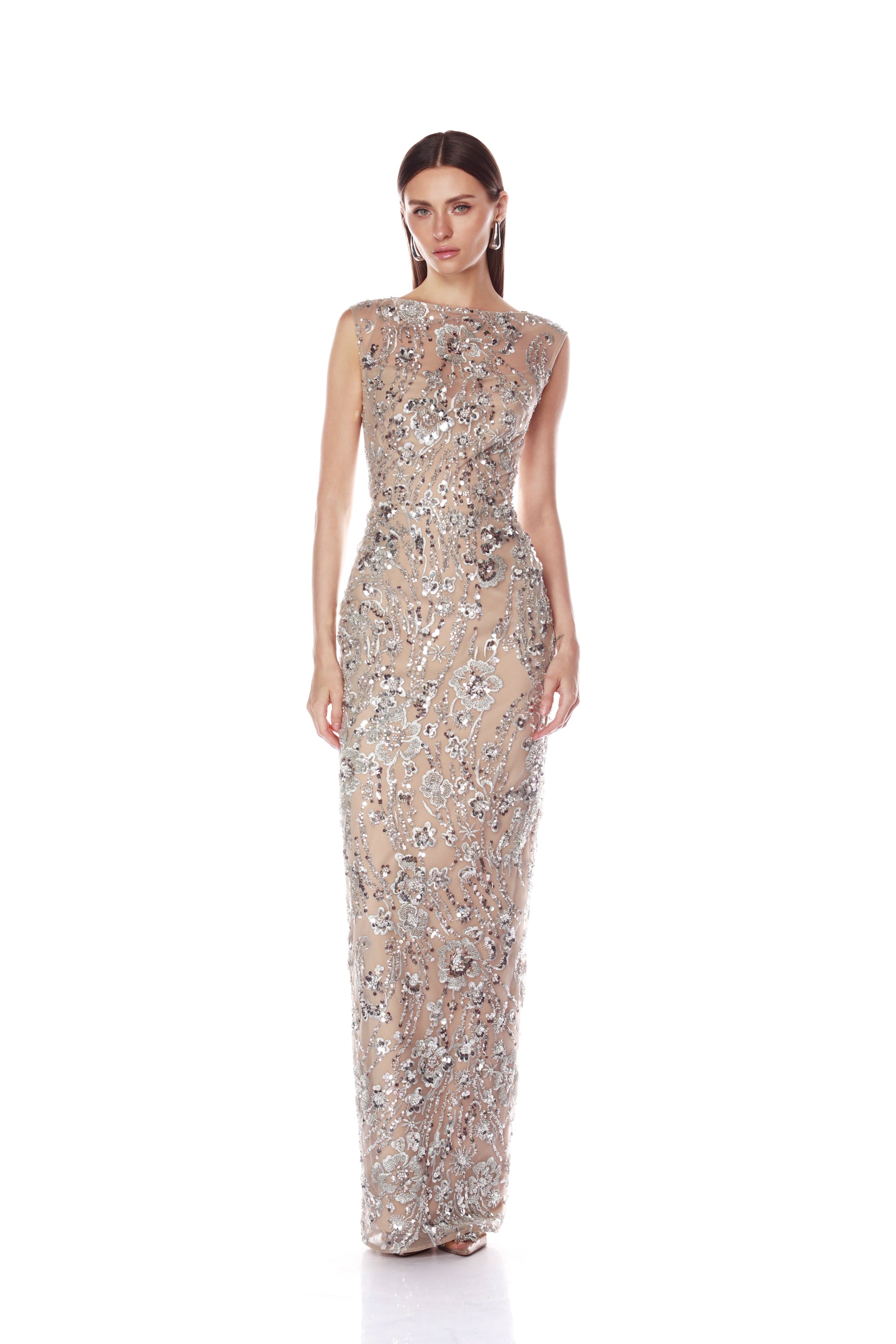 Violet Silver Maxi Dress