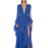 Geisha Cobalt Maxi Dress