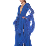 Geisha Cobalt Maxi Dress
