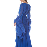 Geisha Cobalt Maxi Dress