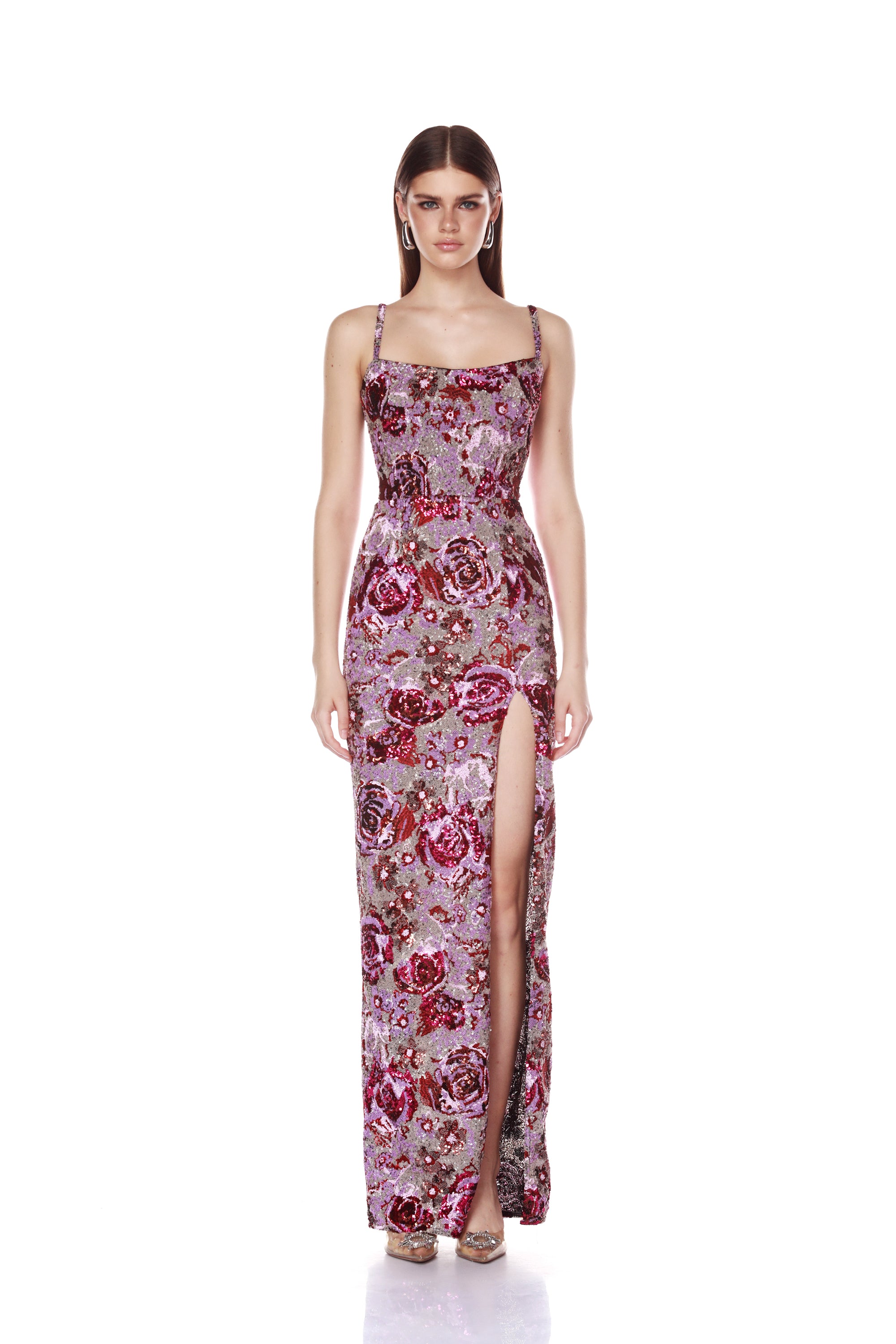 Allegra Pink Multi Maxi Dress