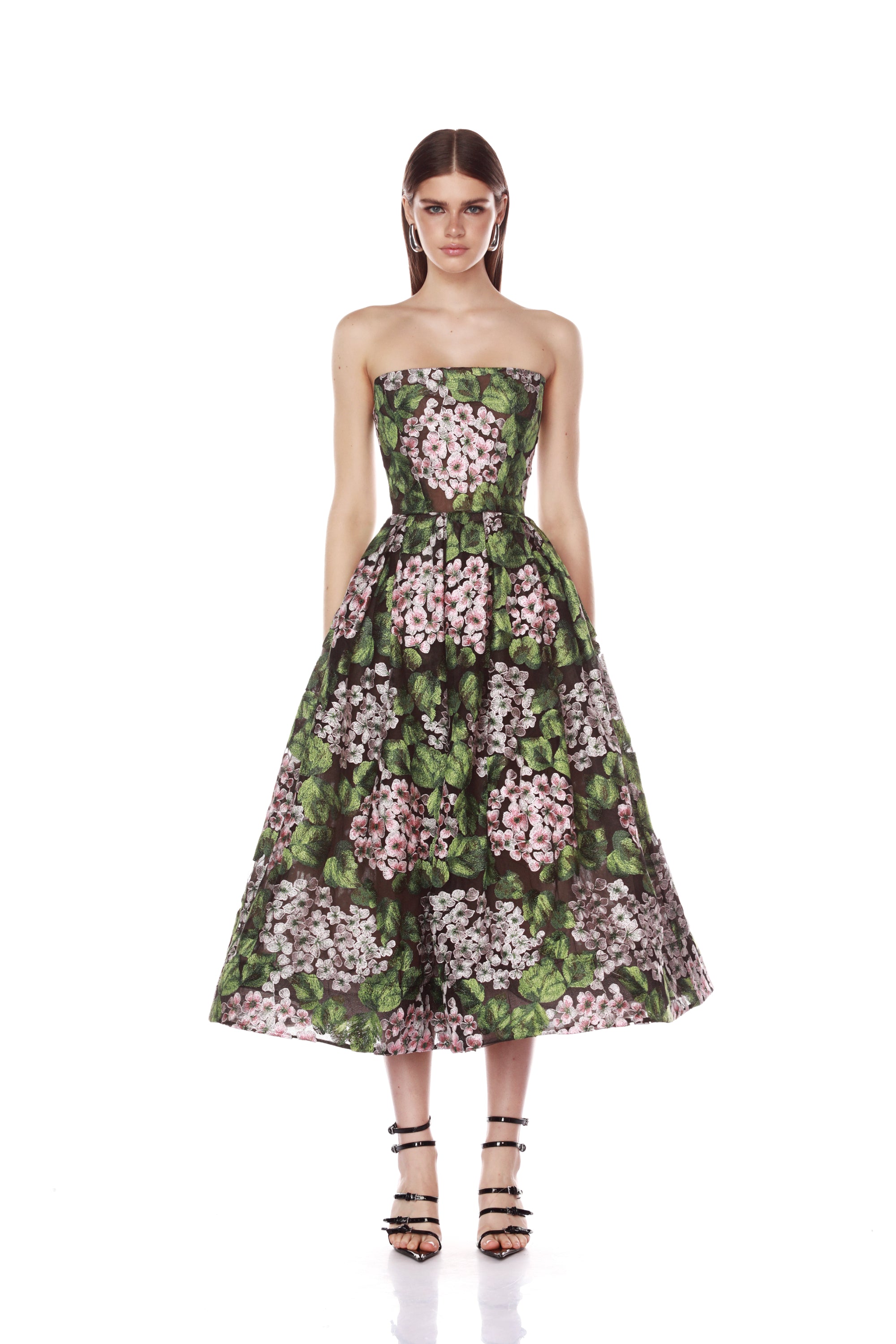 Kate Strapless Midi Dress
