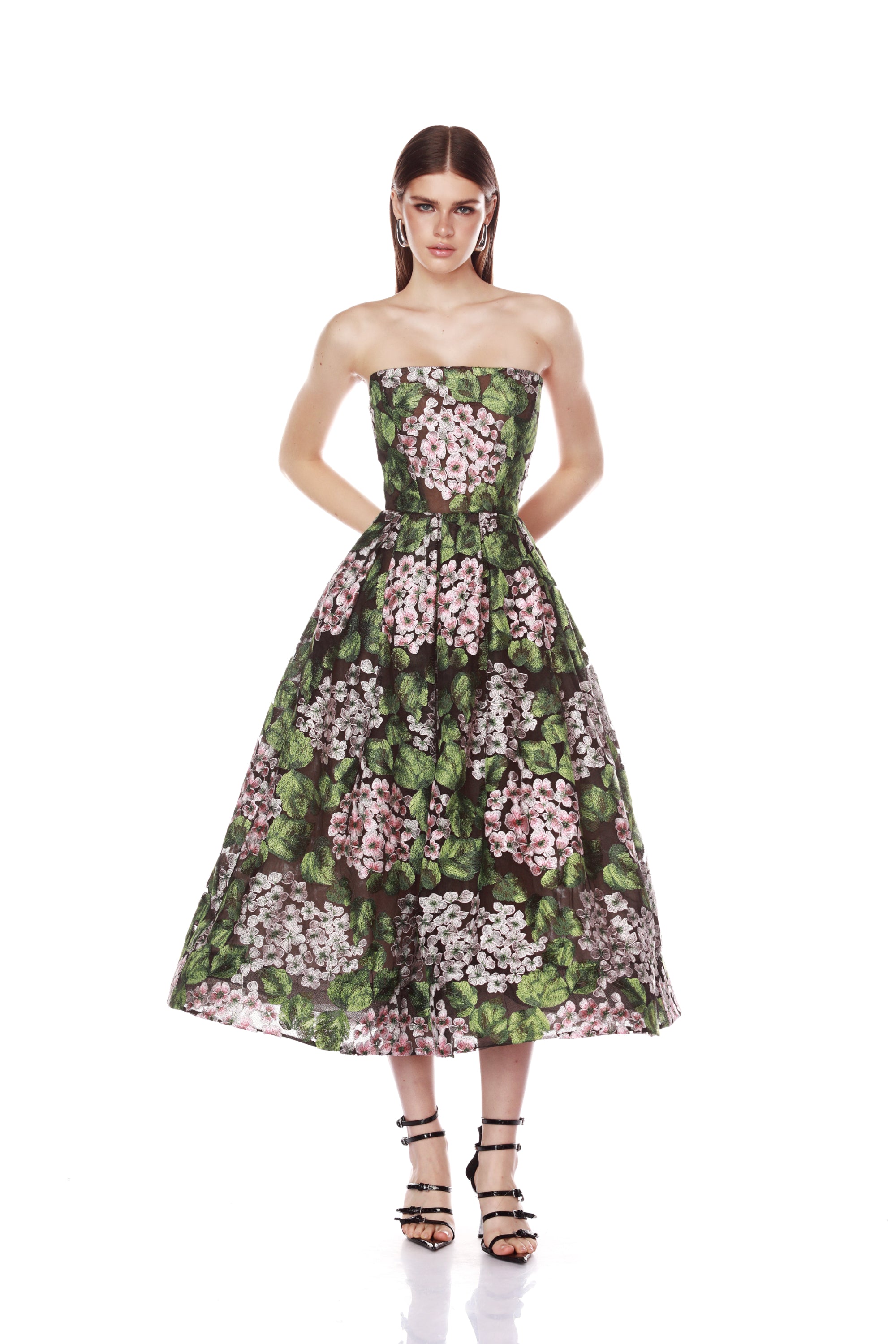 Kate Strapless Midi Dress