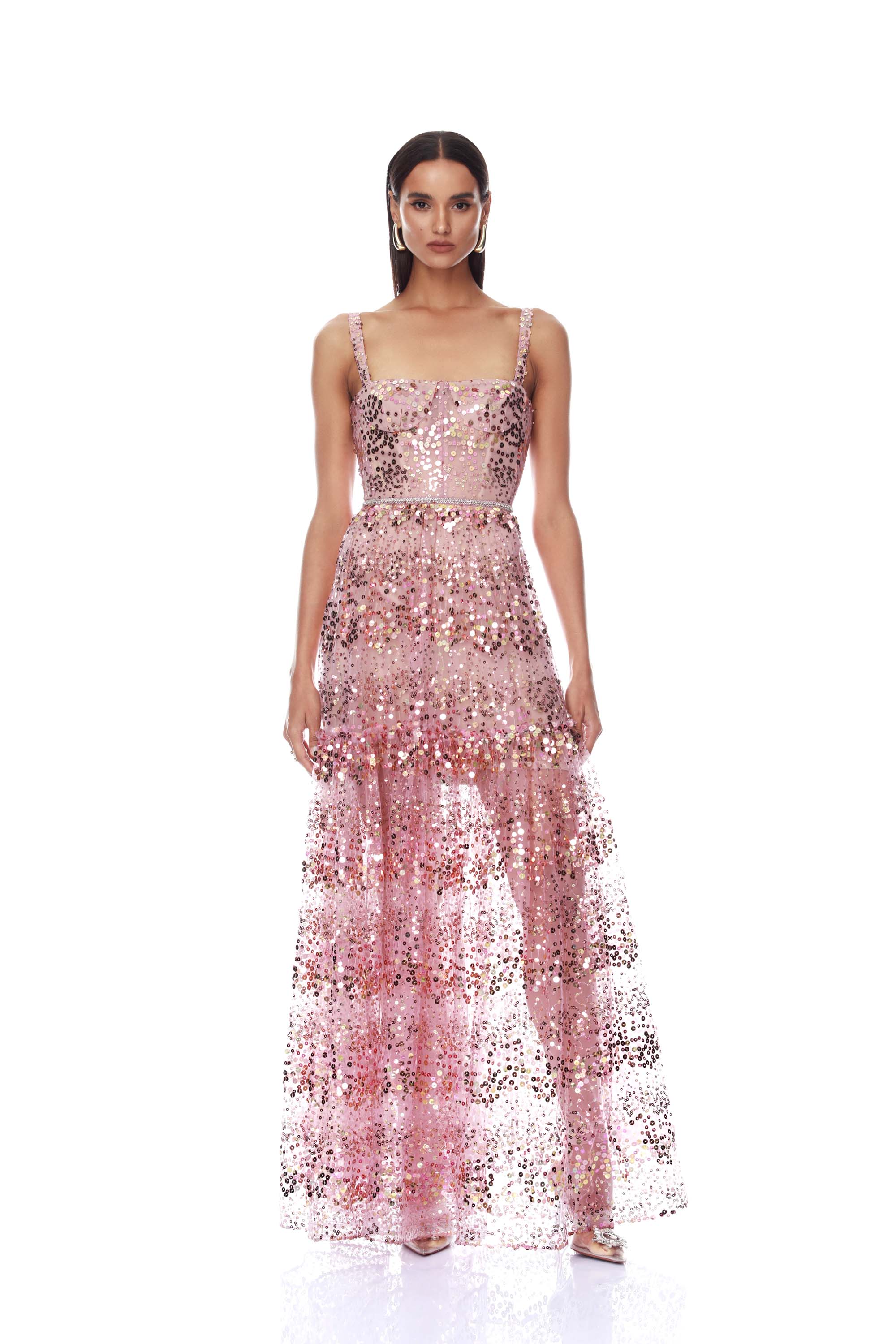 Midnight Embellished Blush Gown