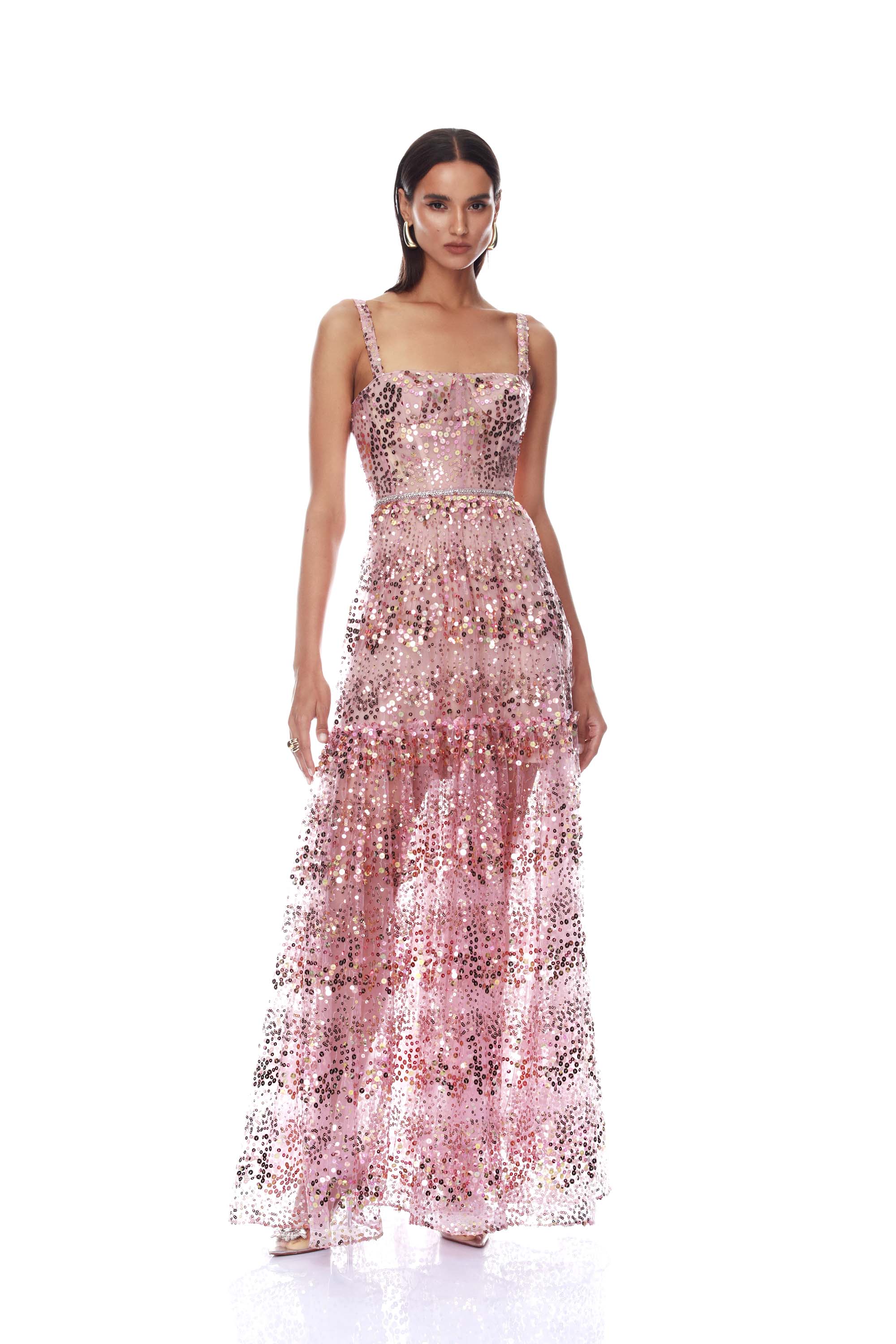 Midnight Embellished Blush Gown