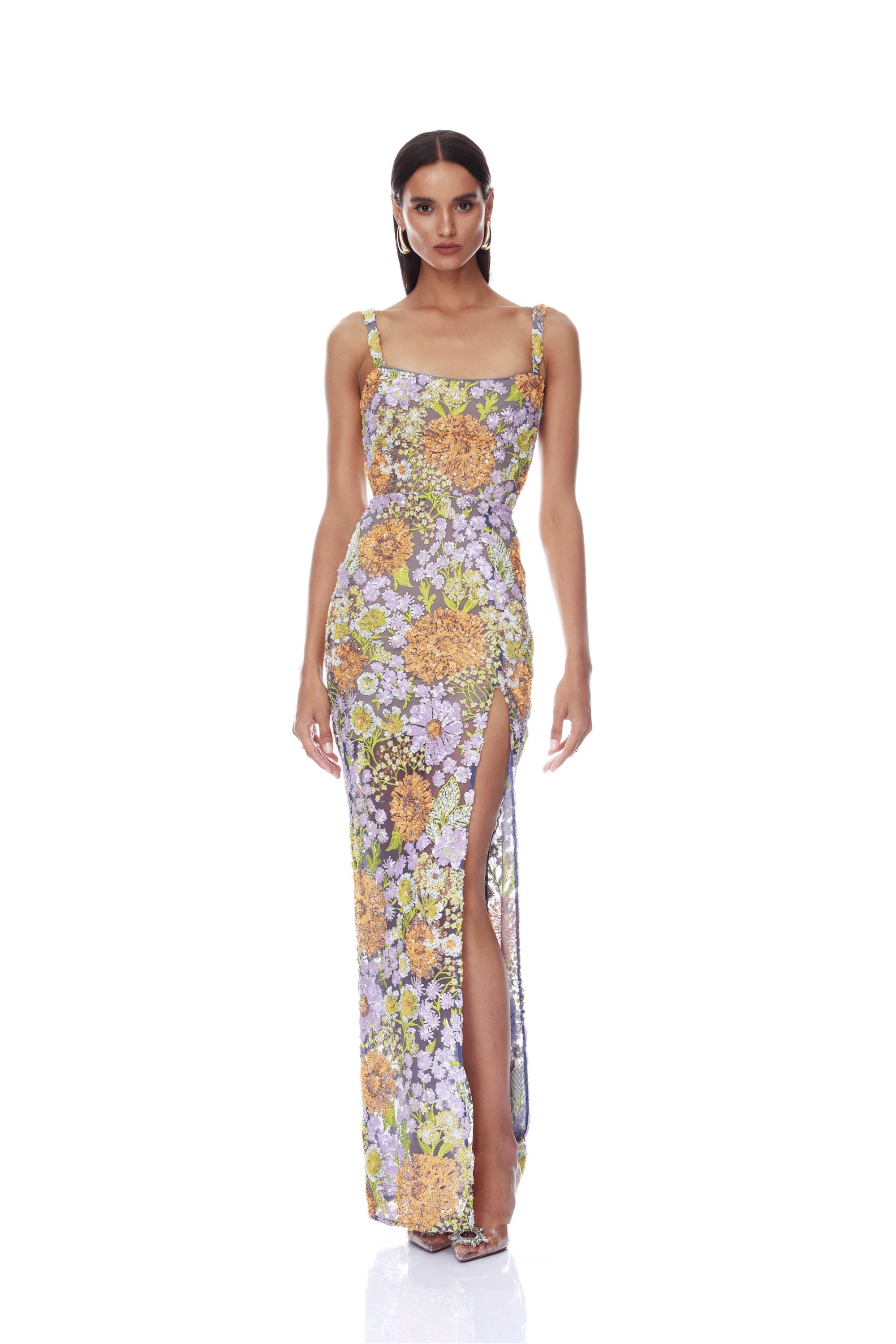 amalfi maxi dress Amalfi Afterglow One Shoulder Maxi Dress Brown / L