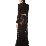 Blake Lace Noir Cropped Blazer - SAMPLE