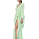 Geisha Mint Maxi Dress