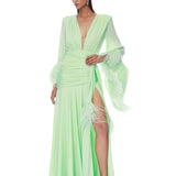 Geisha Mint Maxi Dress