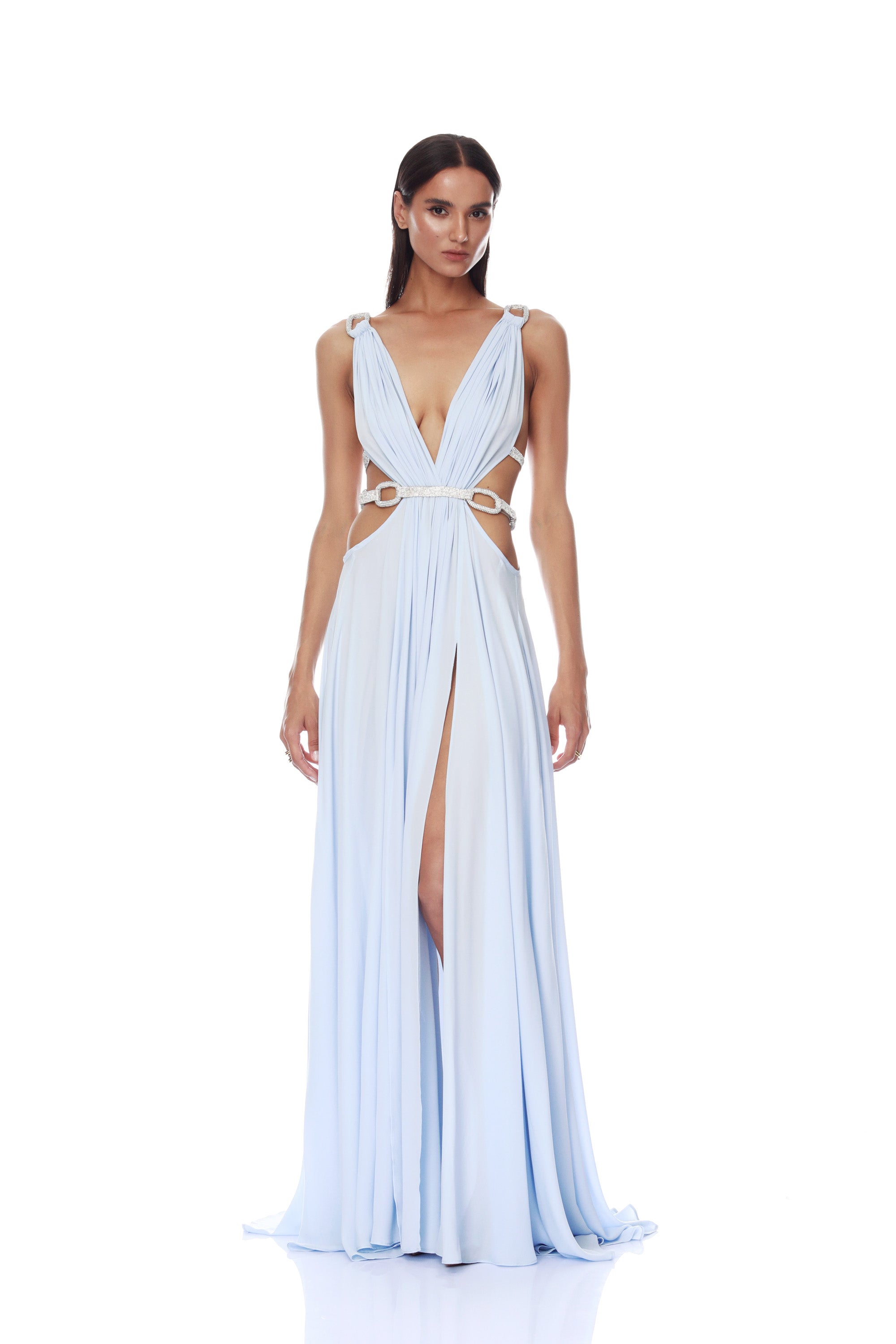 Brielle Powder Blue Diamond Gown