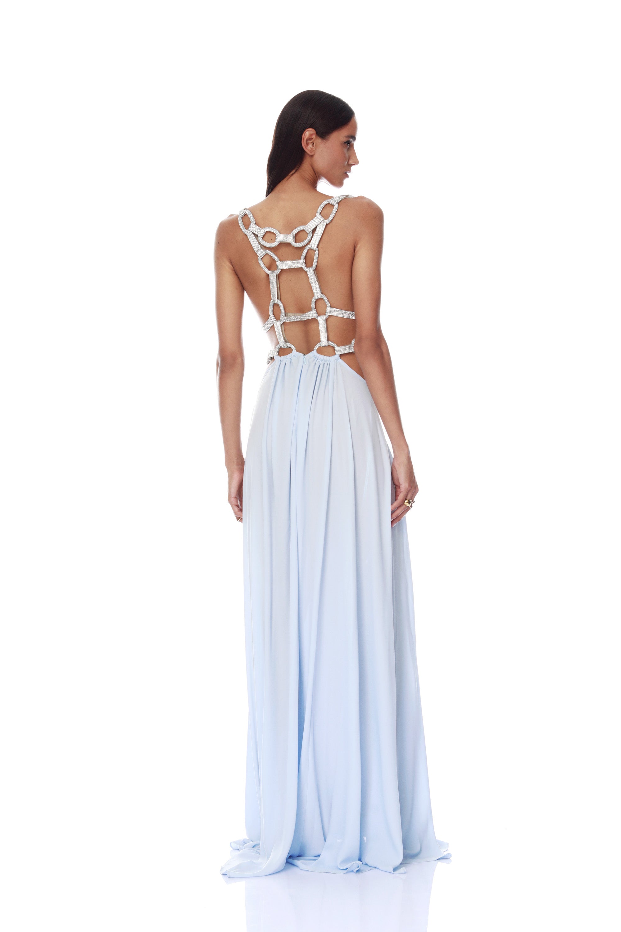 Brielle Powder Blue Diamond Gown