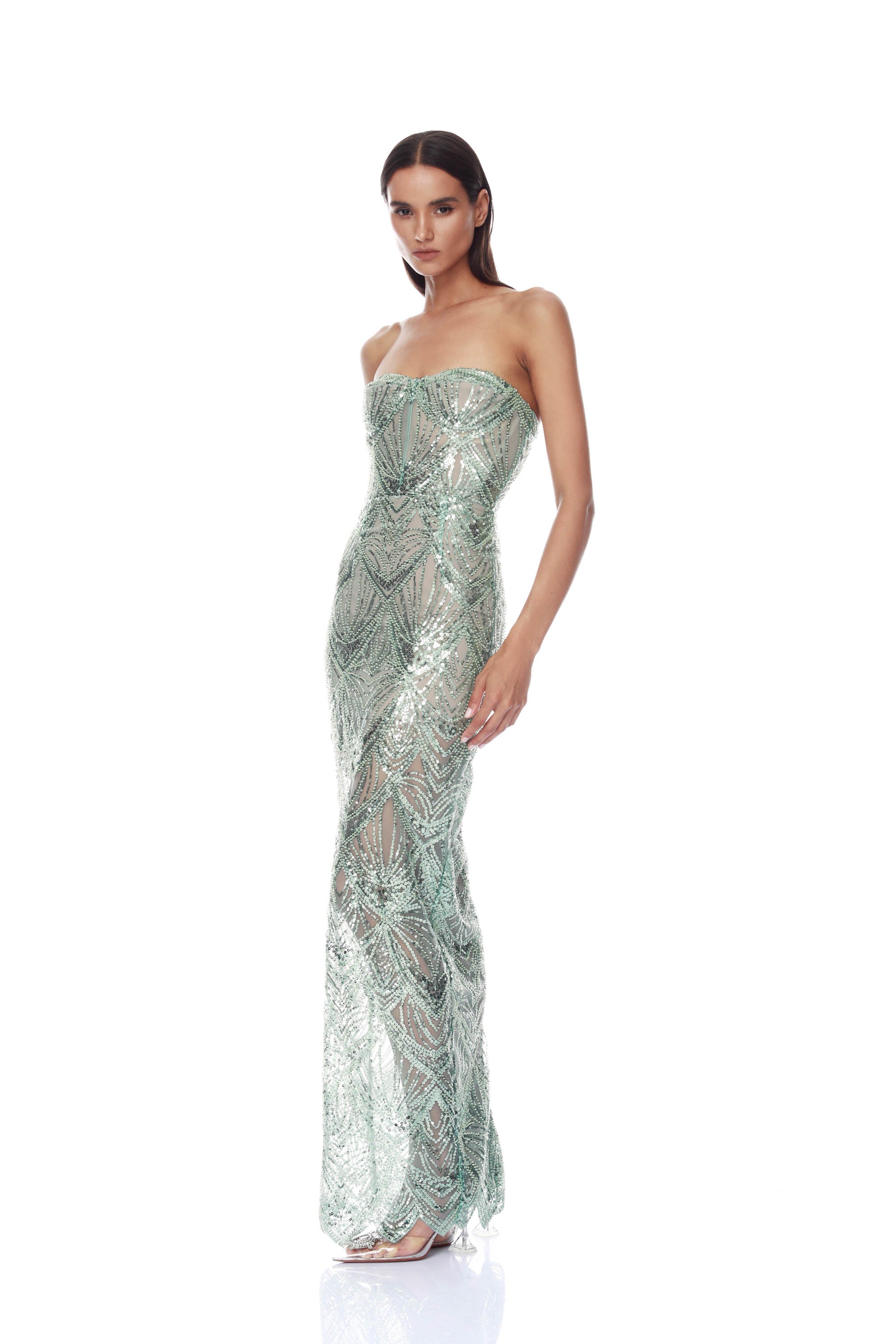 Giselle Sage Maxi Dress