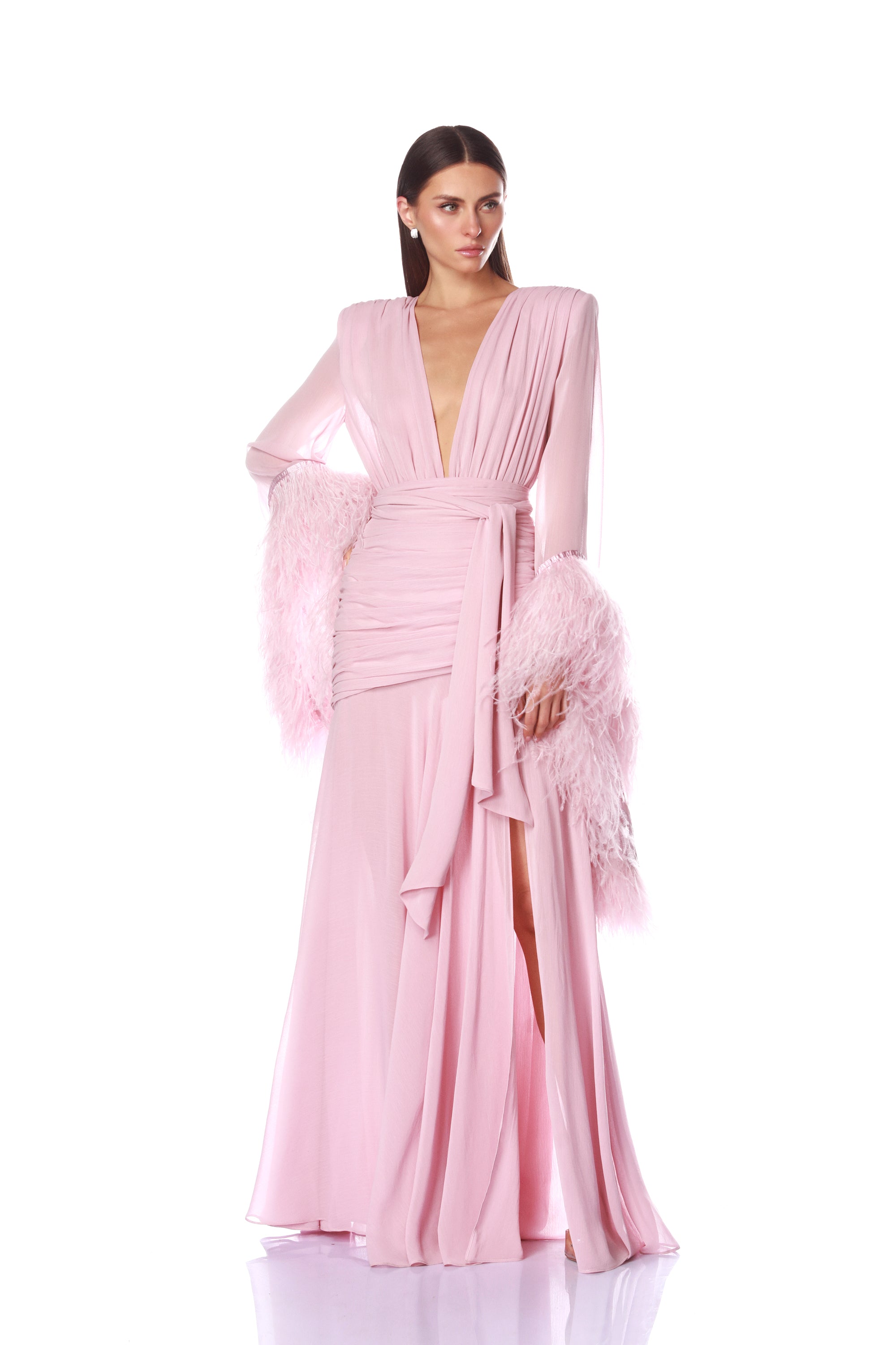 Geisha Pink Maxi Dress