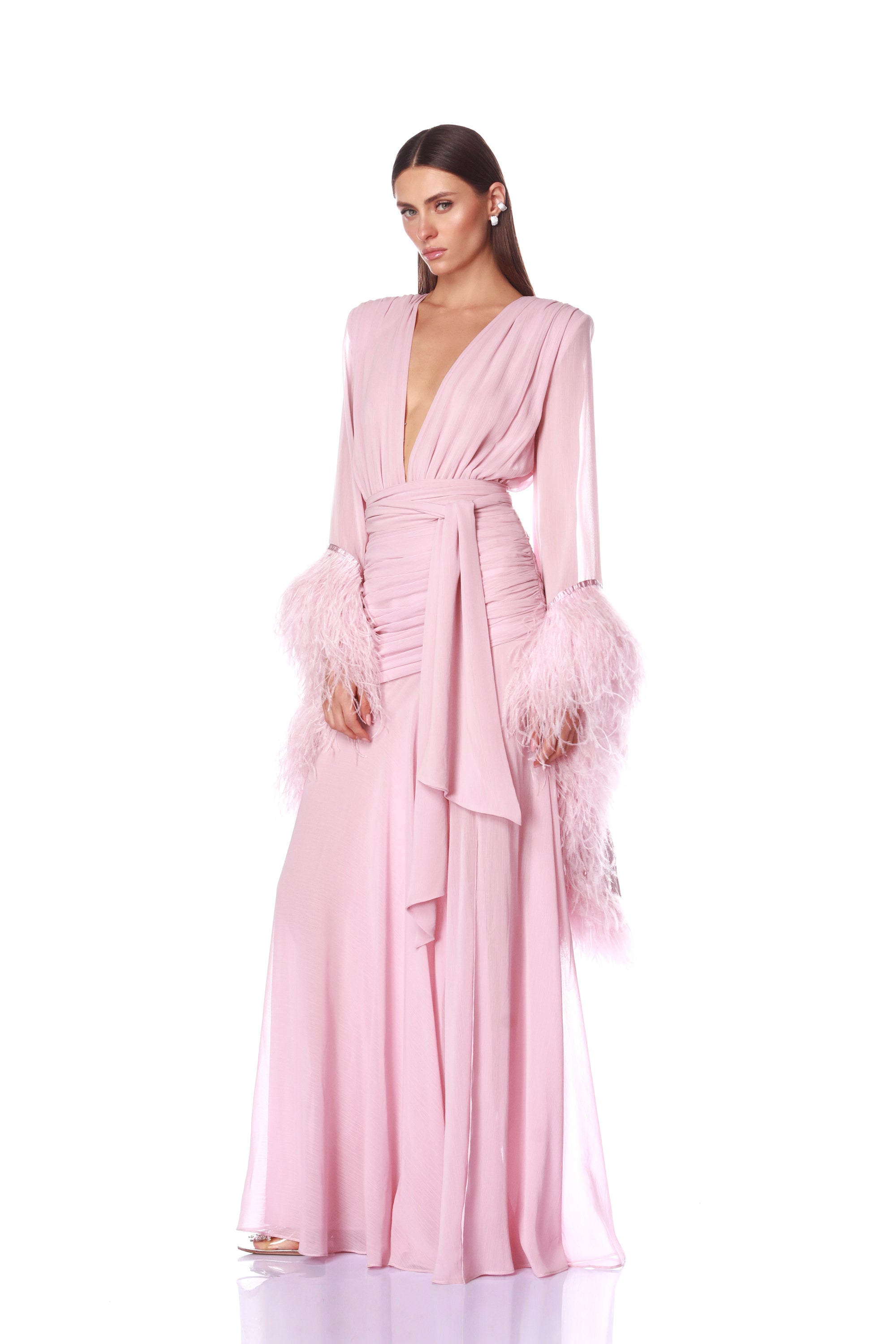 Geisha Pink Maxi Dress
