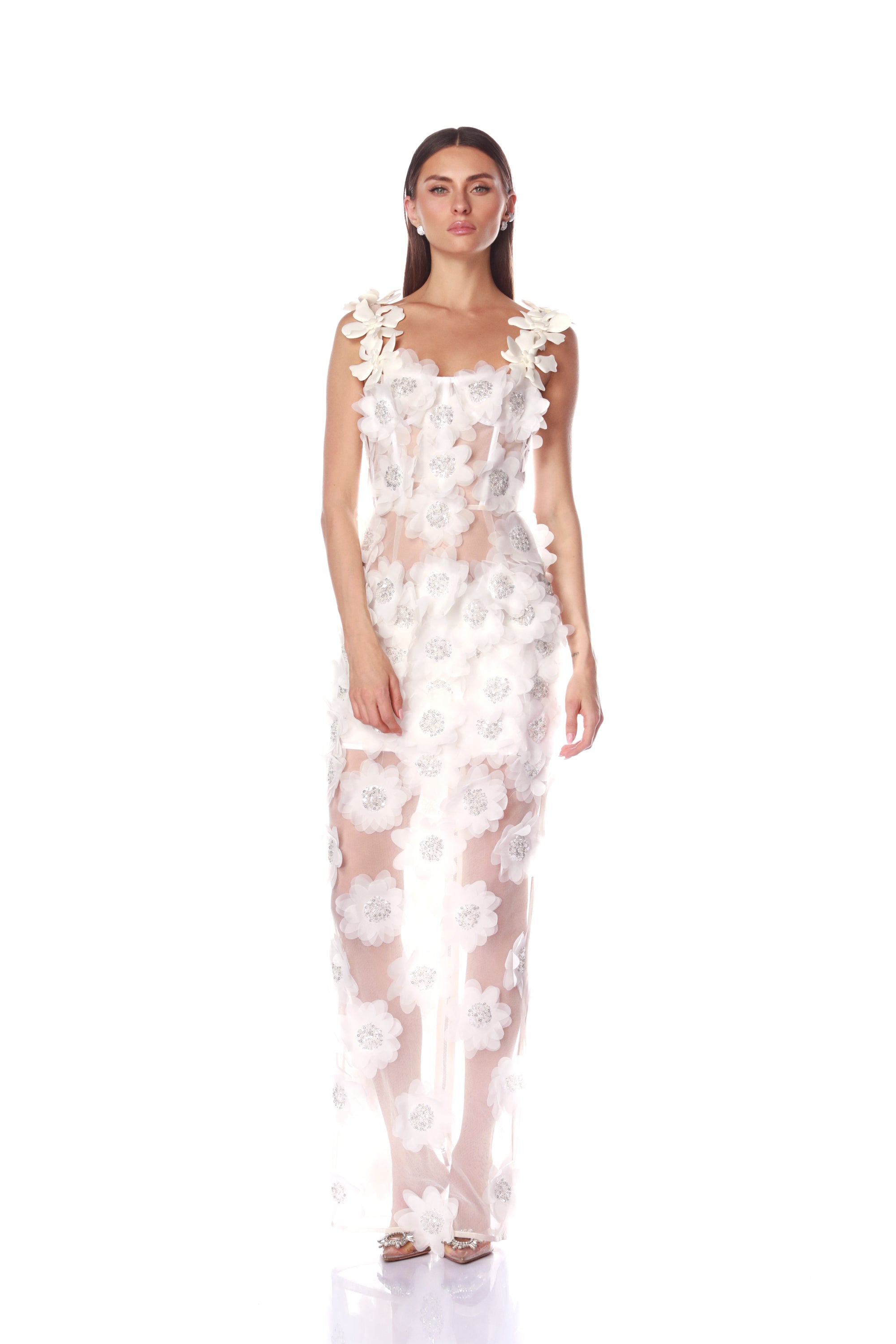 Rosalie White Maxi Dress