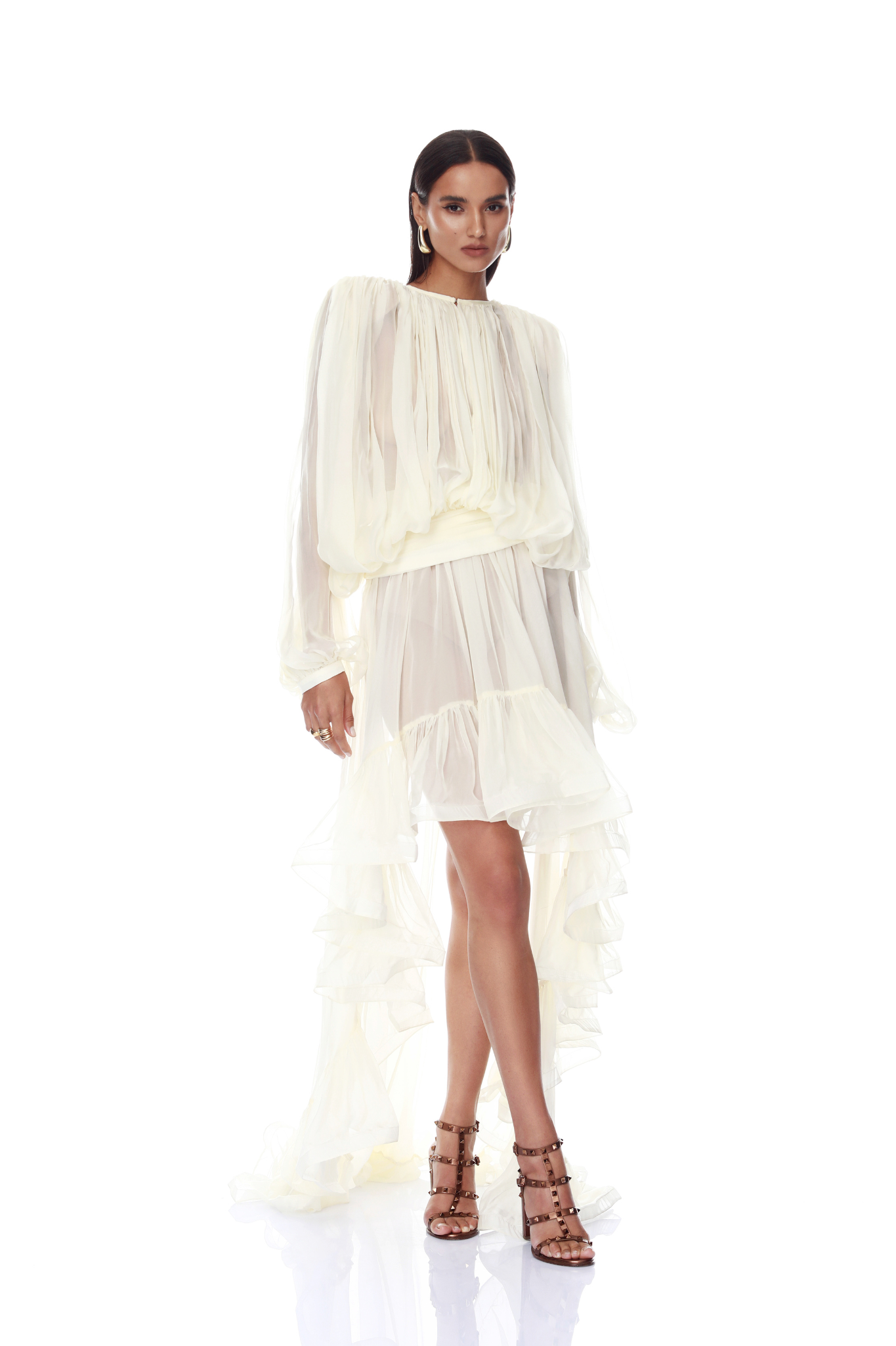 Calia Chiffon Long Sleeve Blouse