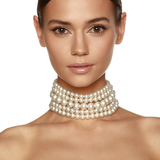 5 Strand Pearl Choker