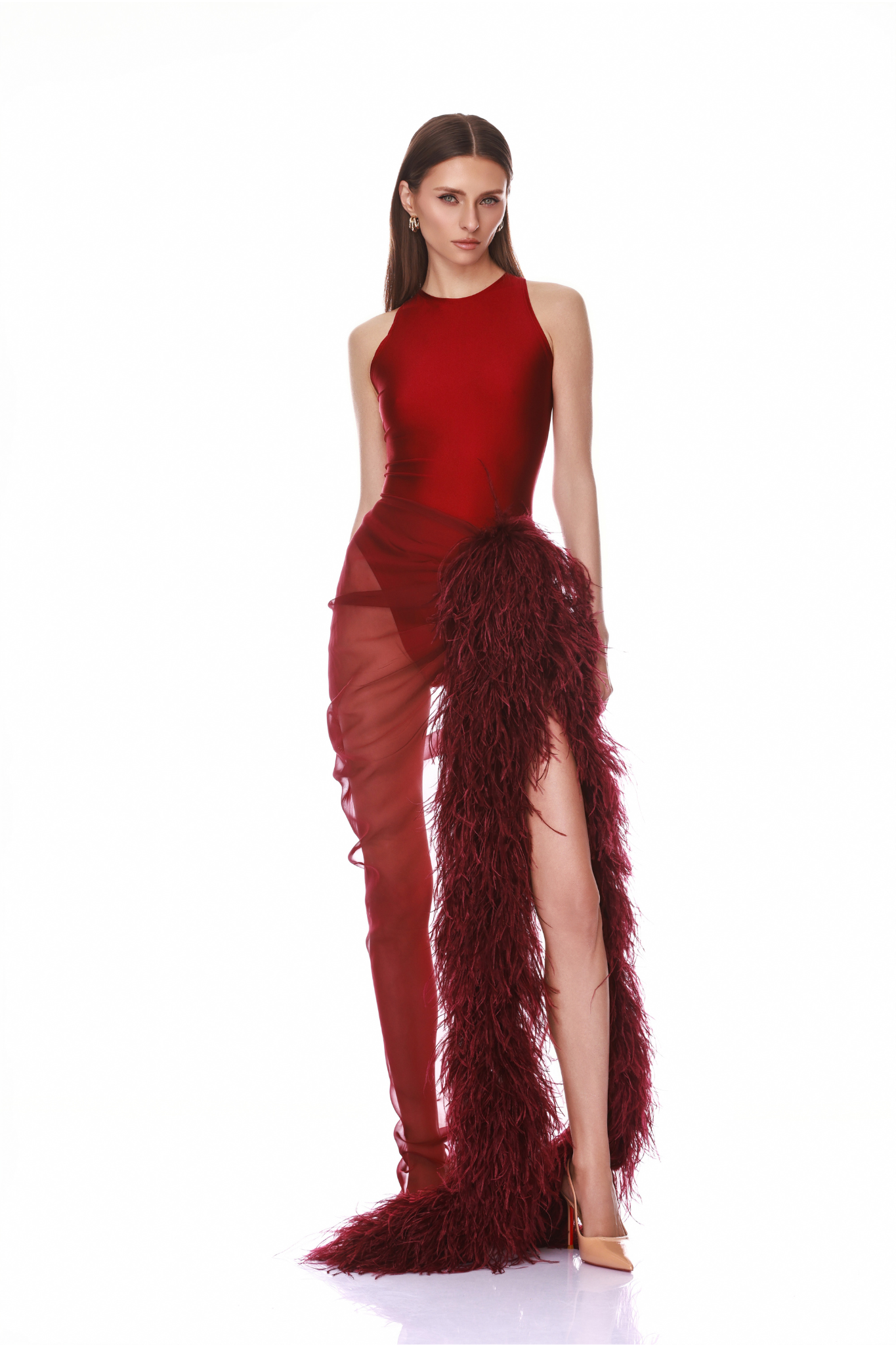 Gaia Ruby Mesh Bodysuit