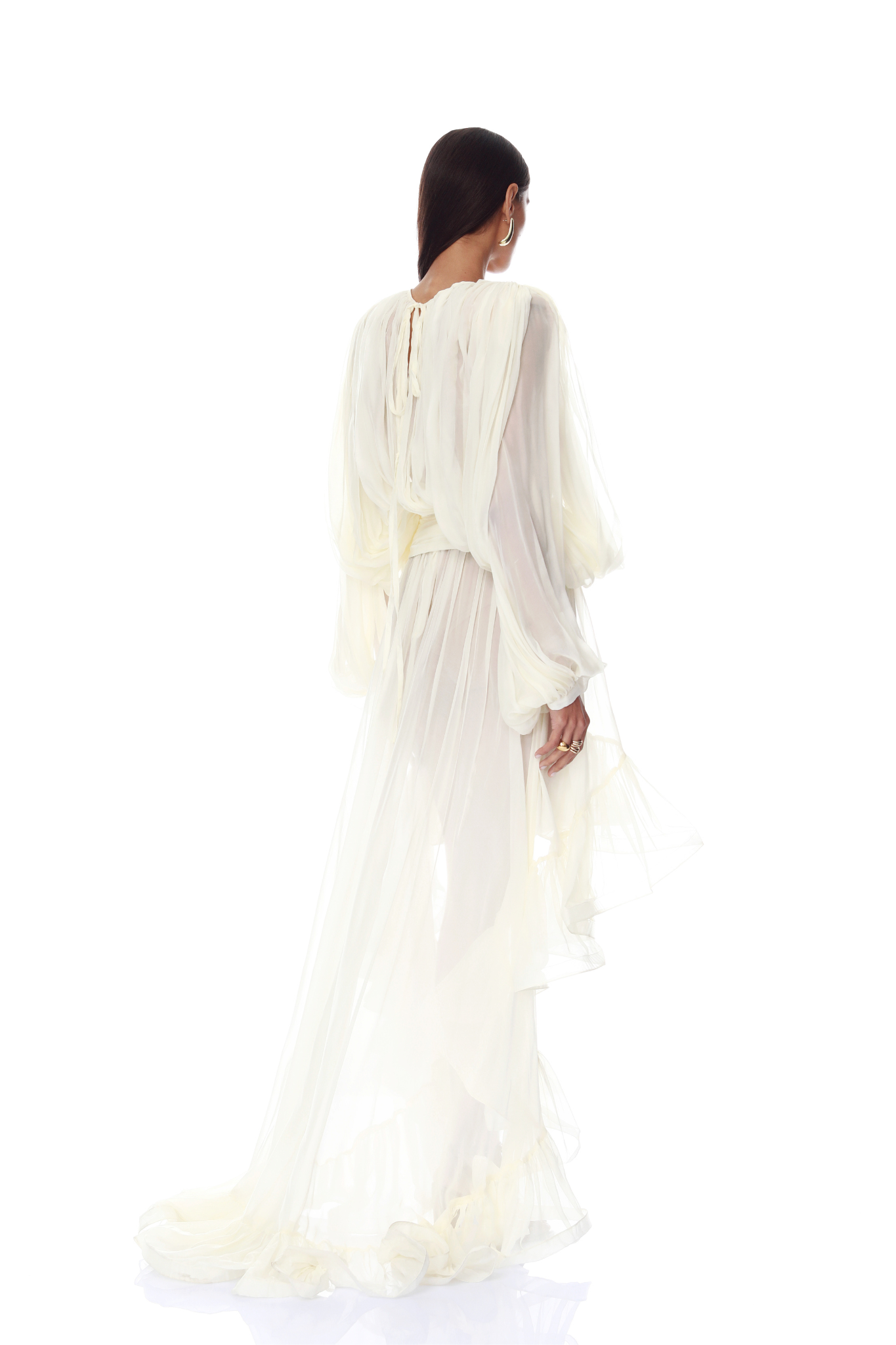 Calia Chiffon Long Sleeve Blouse