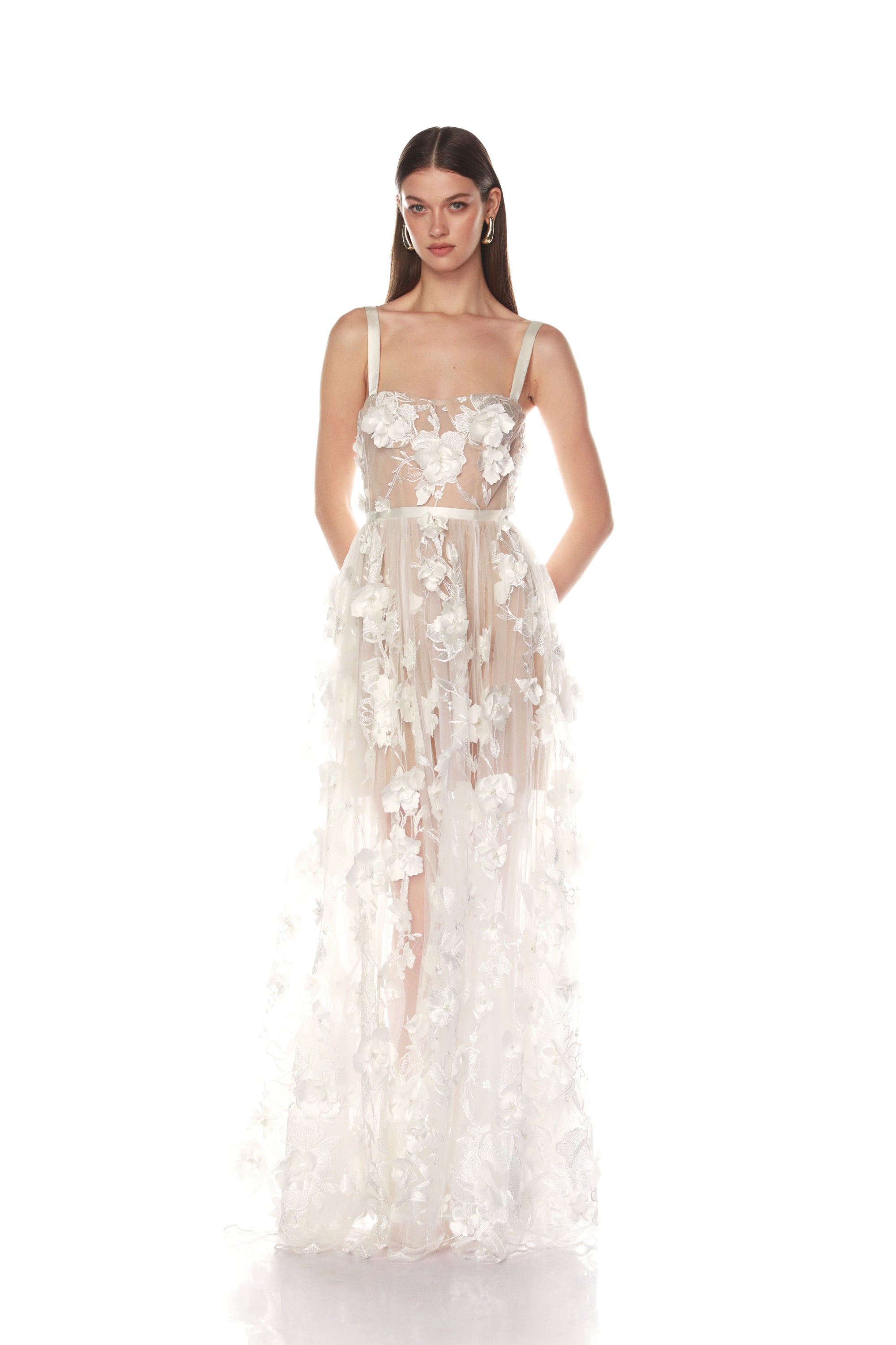 Anastasia White Maxi Dress - SAMPLE