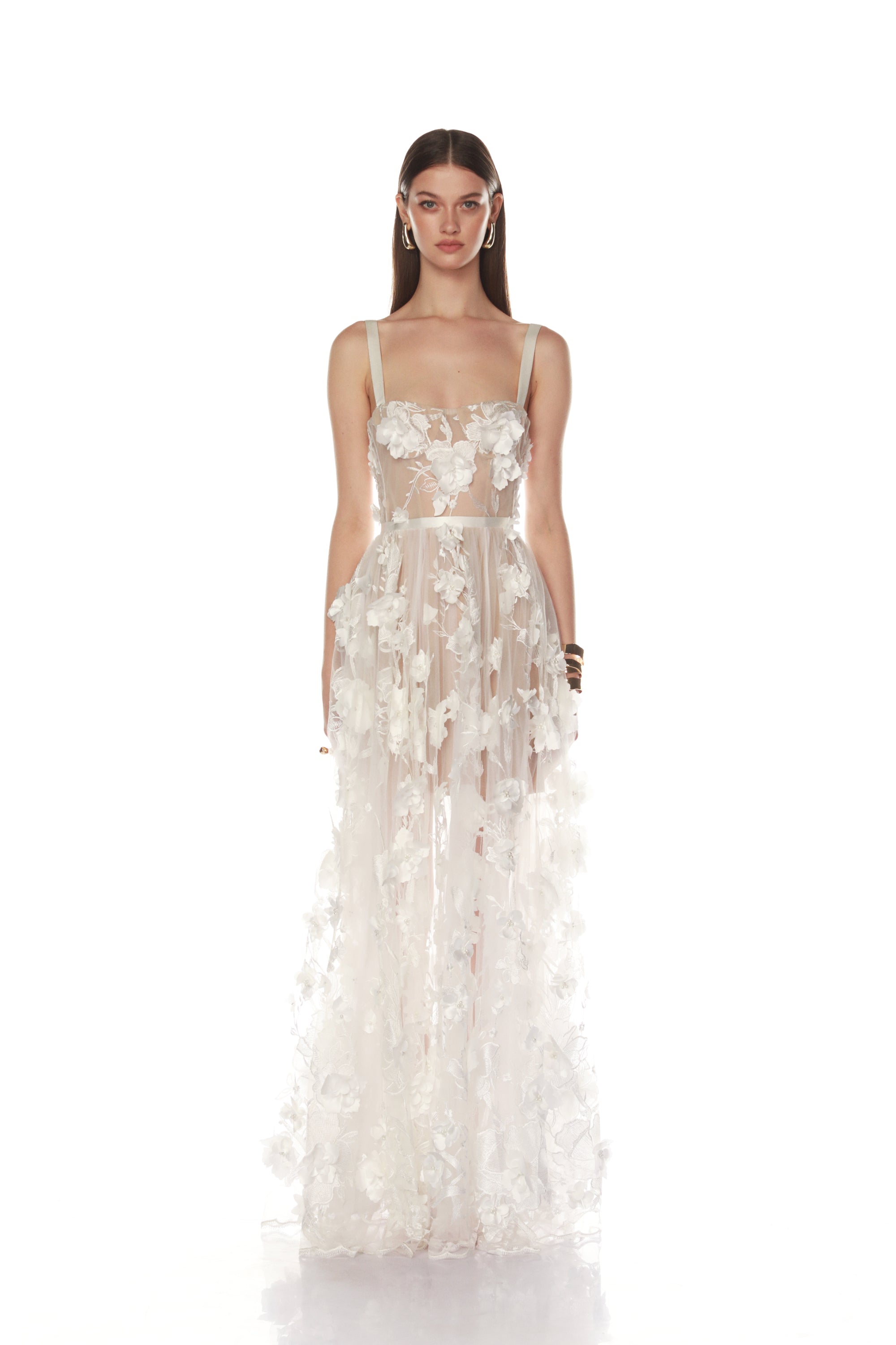 Anastasia White Maxi Dress - SAMPLE