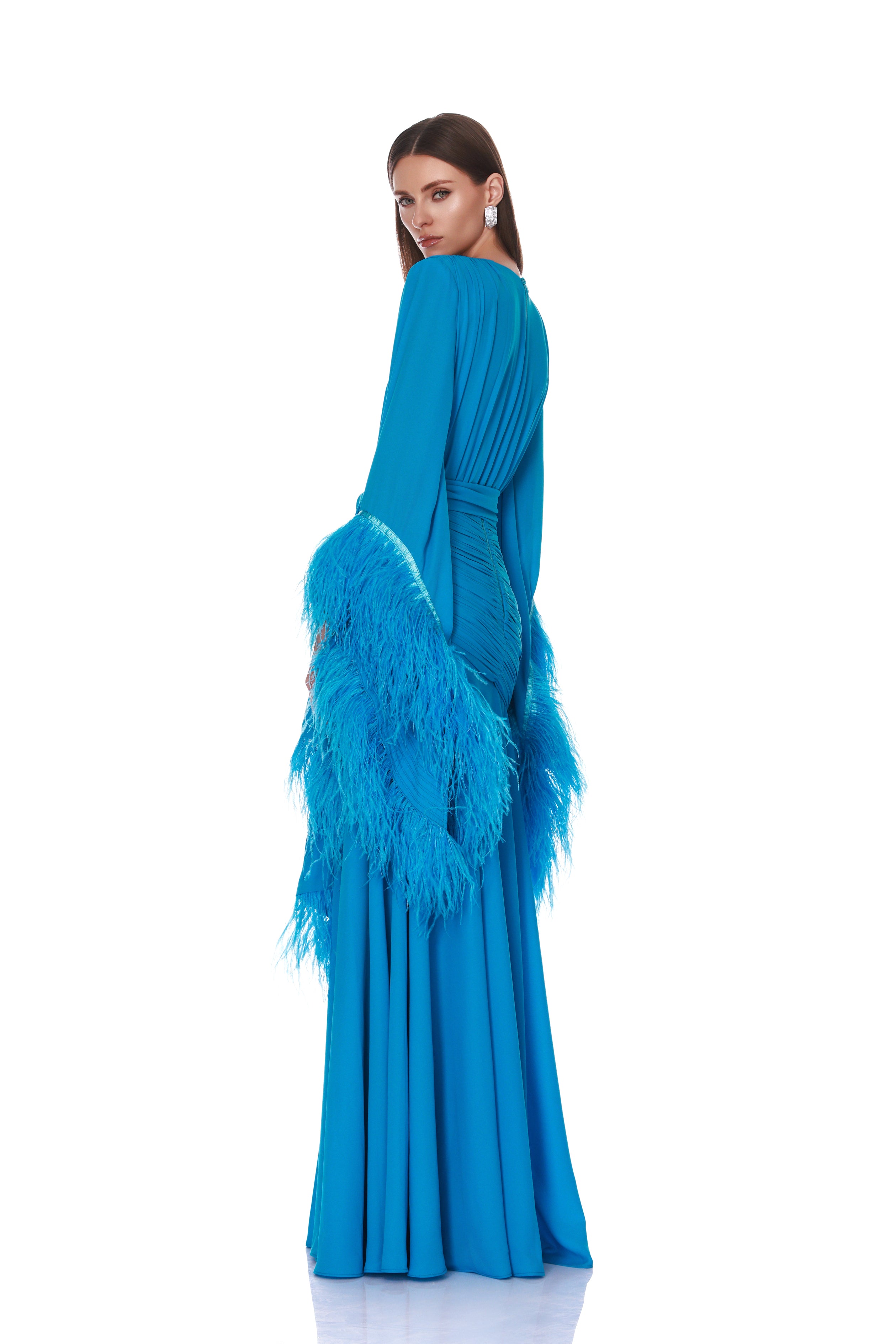 Geisha Cerulean Maxi Dress