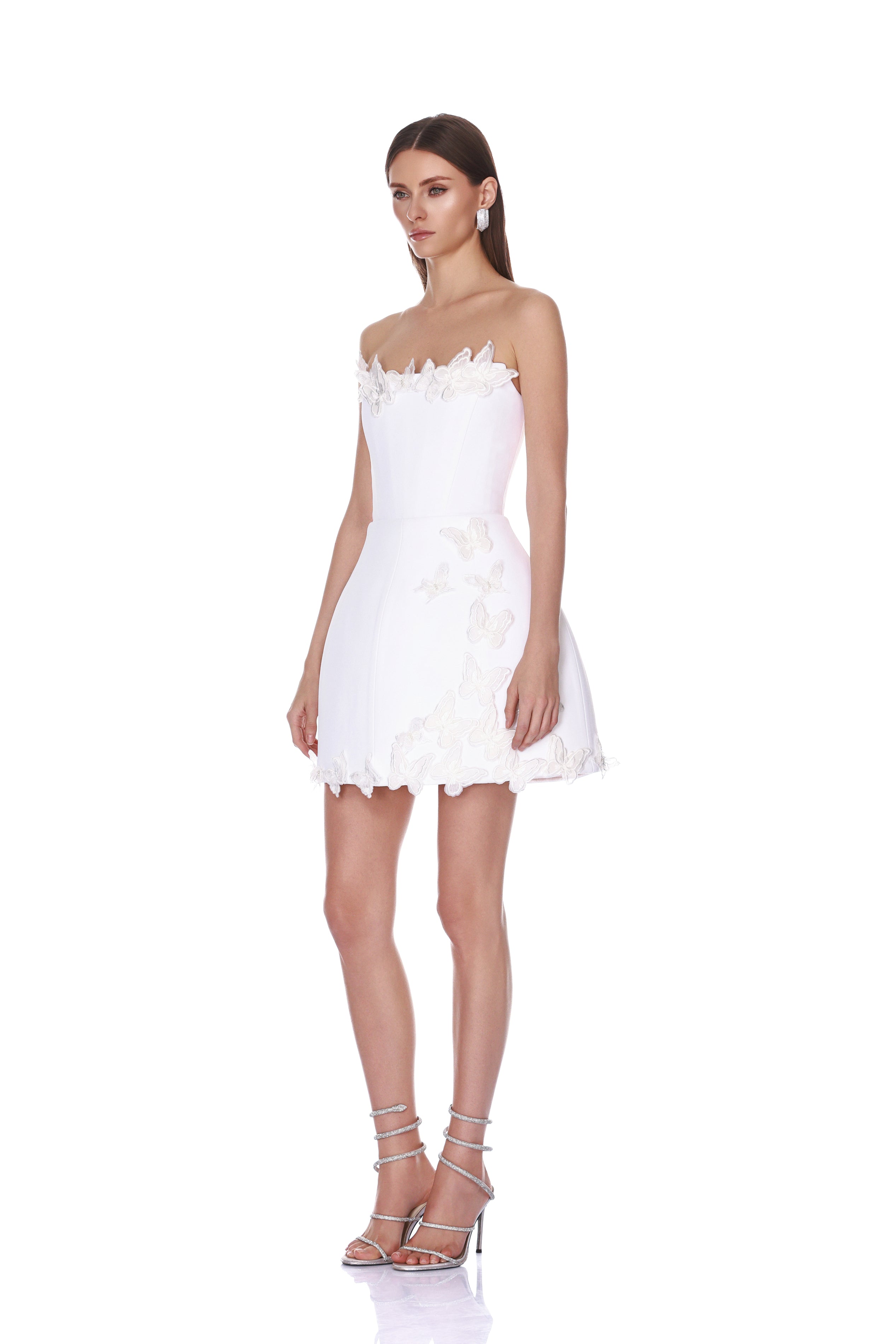 Crystal Butterfly Mini Dress