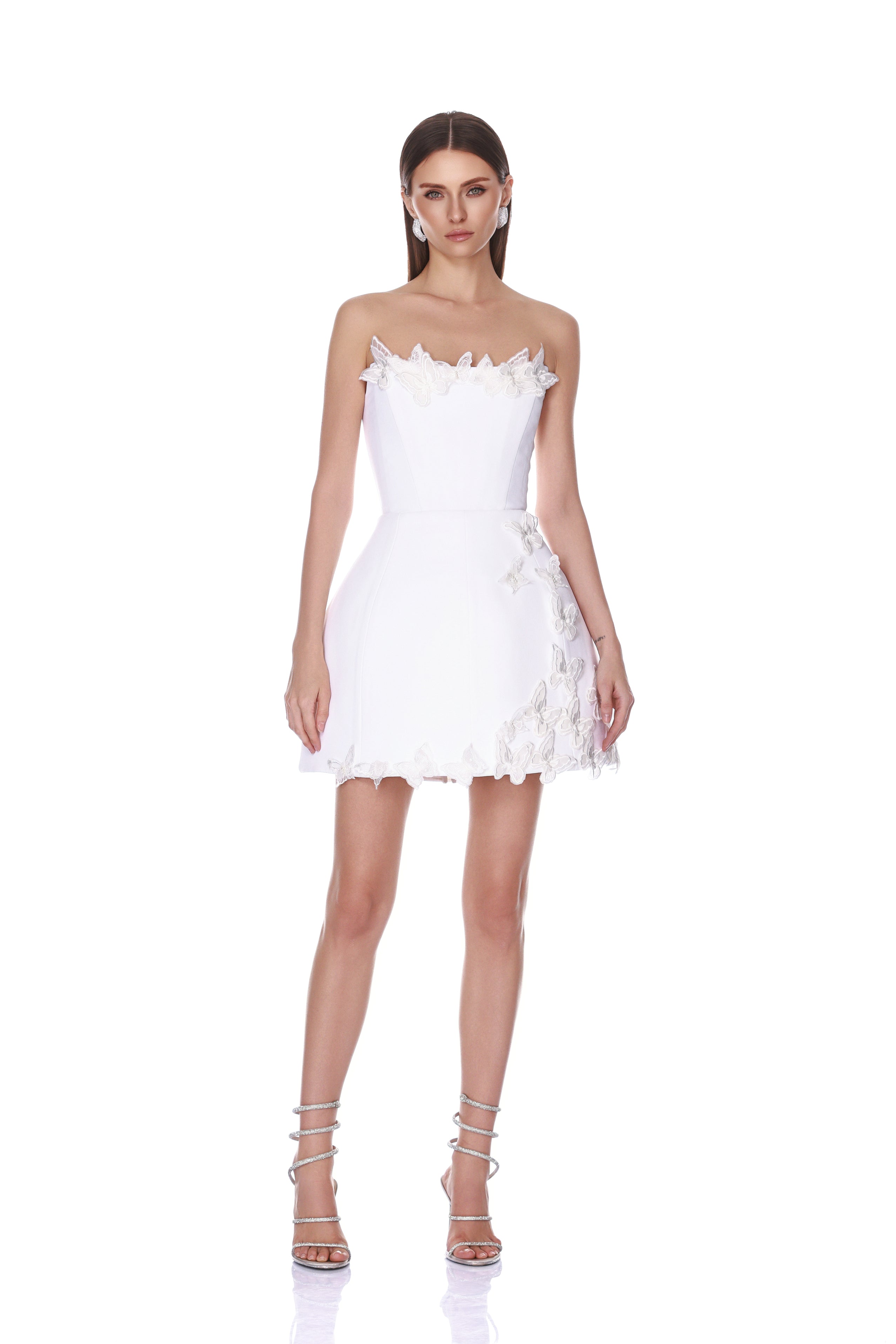 Crystal Butterfly Mini Dress
