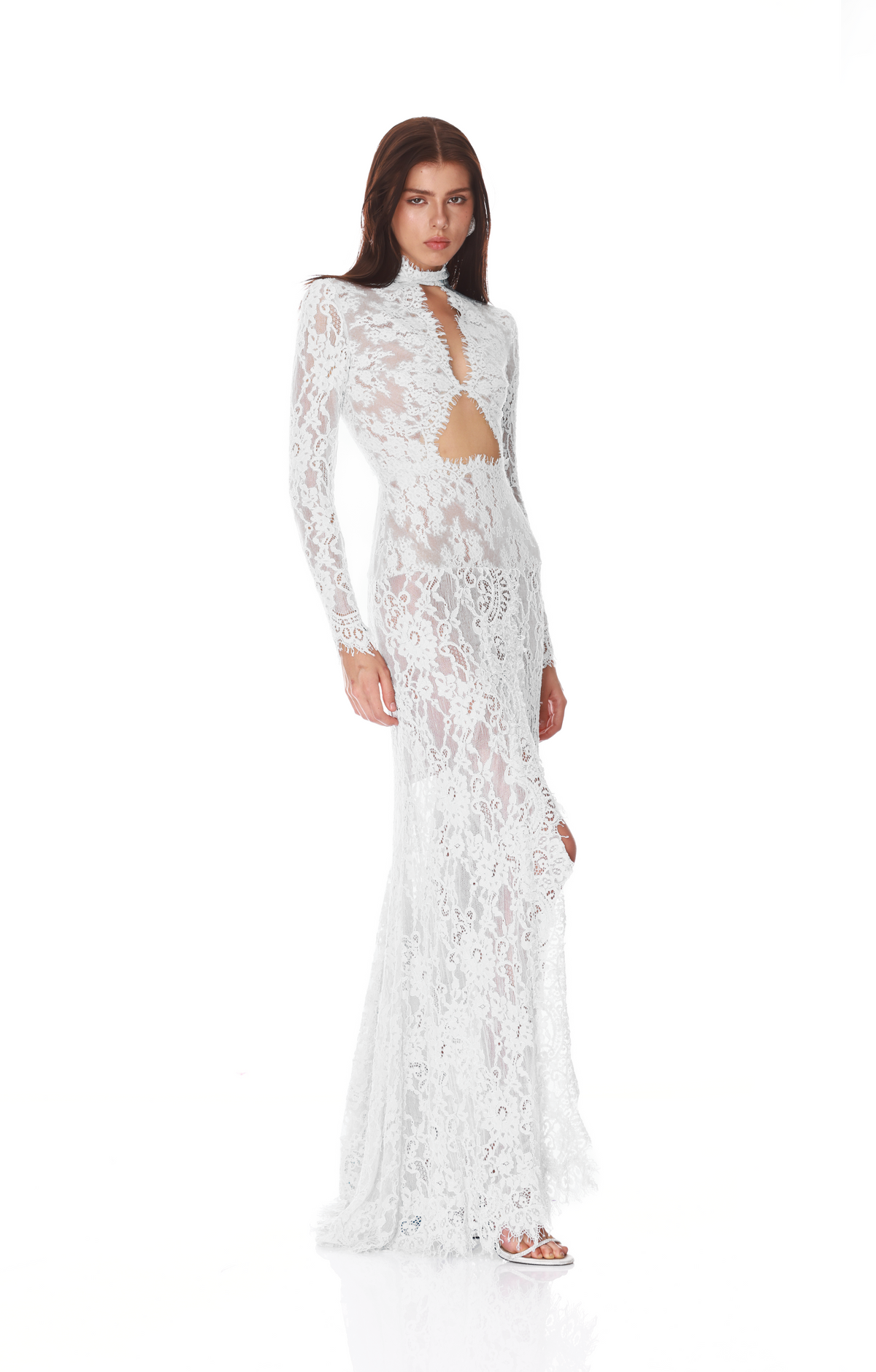 Nora Cutout Lace Maxi Dress
