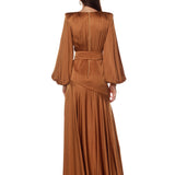 Carmen Copper Maxi Dress